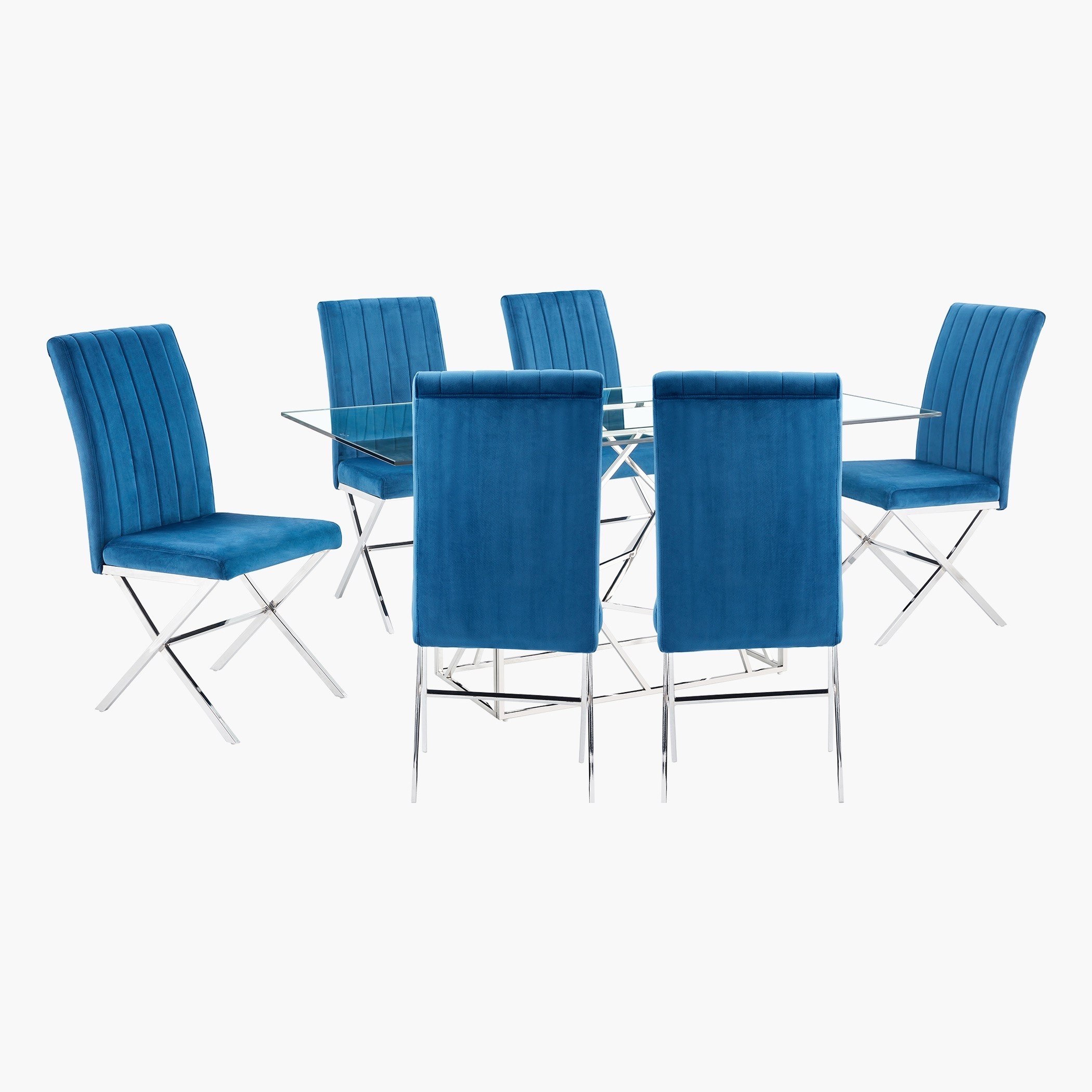 طاولة سفرة لـ 6 مقاعد من كوندرو-hbxfurniture-diningtablesandsets-diningsets-sixseater-image-2