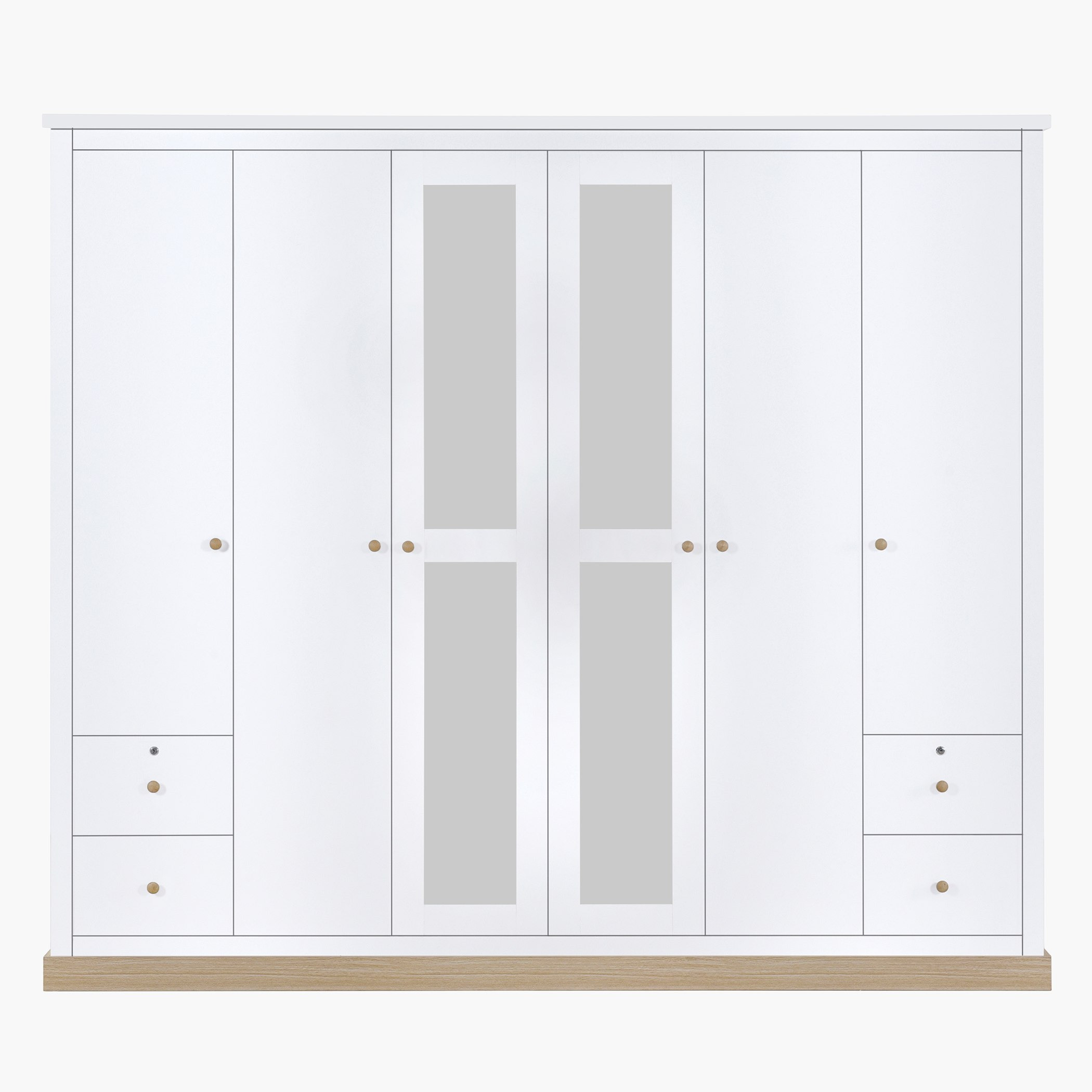 خزانة ملابس بـ6 أبواب ومرآة من سويدن-hbxfurniture-wardrobes-image-2