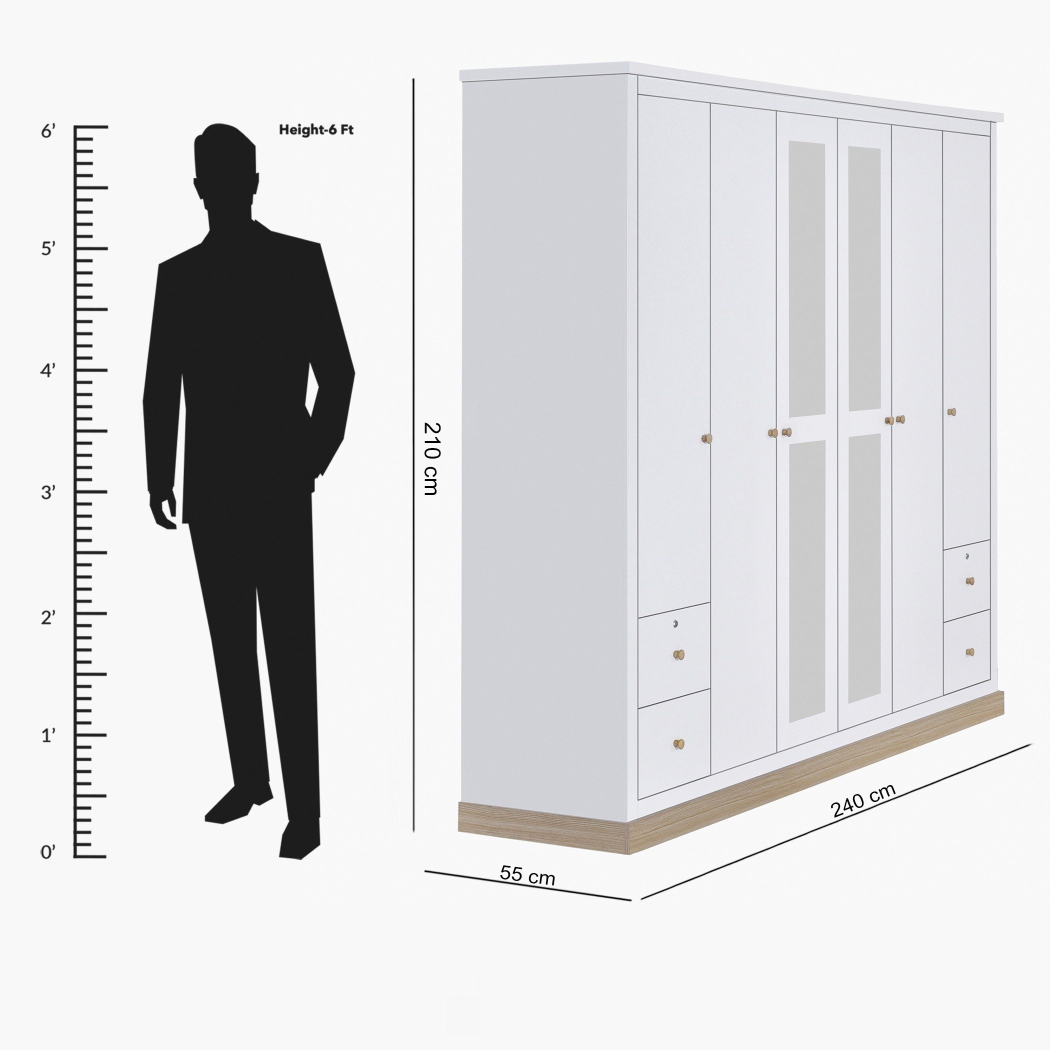 خزانة ملابس بـ6 أبواب ومرآة من سويدن-hbxfurniture-wardrobes-image-9