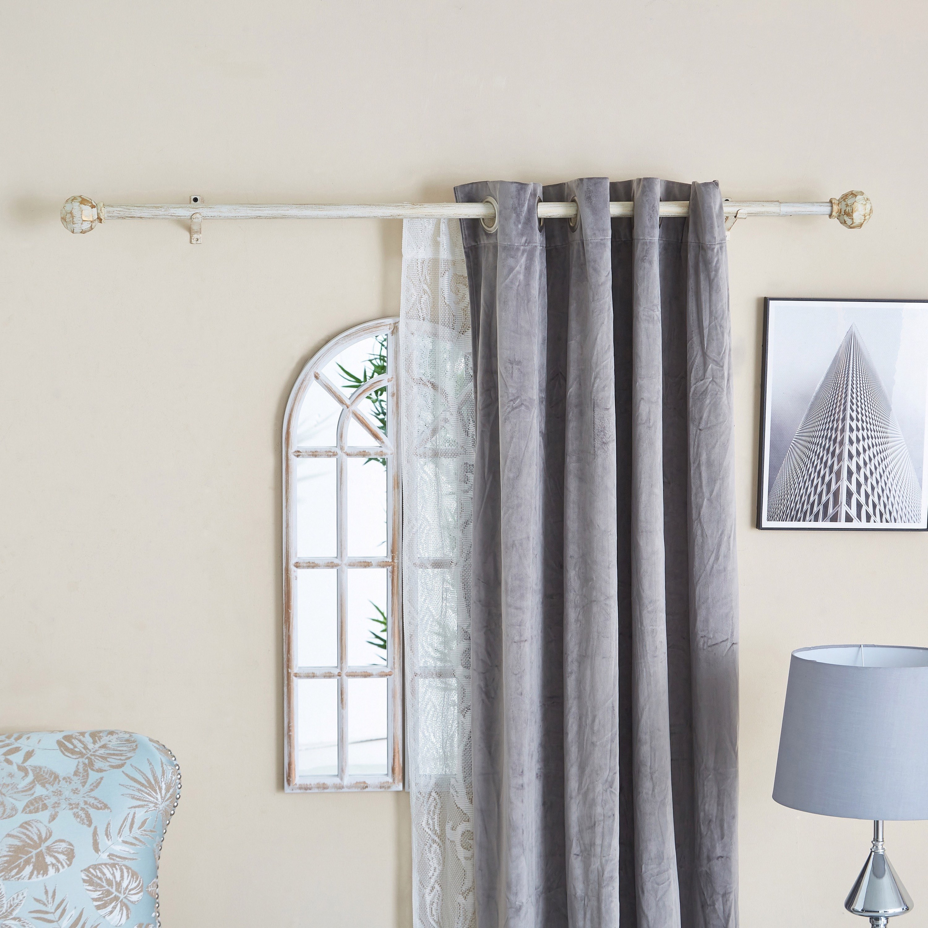 قضبان ستارة مزدوج مطلي من أرين - 132-366 سم-hbxhomeware-hbxdecorandfurnishings-image-4