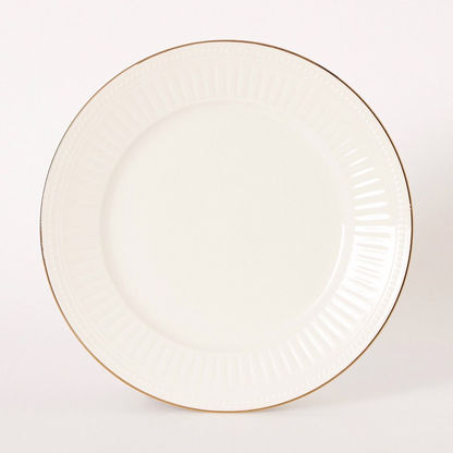 Embossed Golden Line Dinner Plate - 27 cms