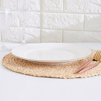 Embossed Gold Line Soup Plate - 22 cm