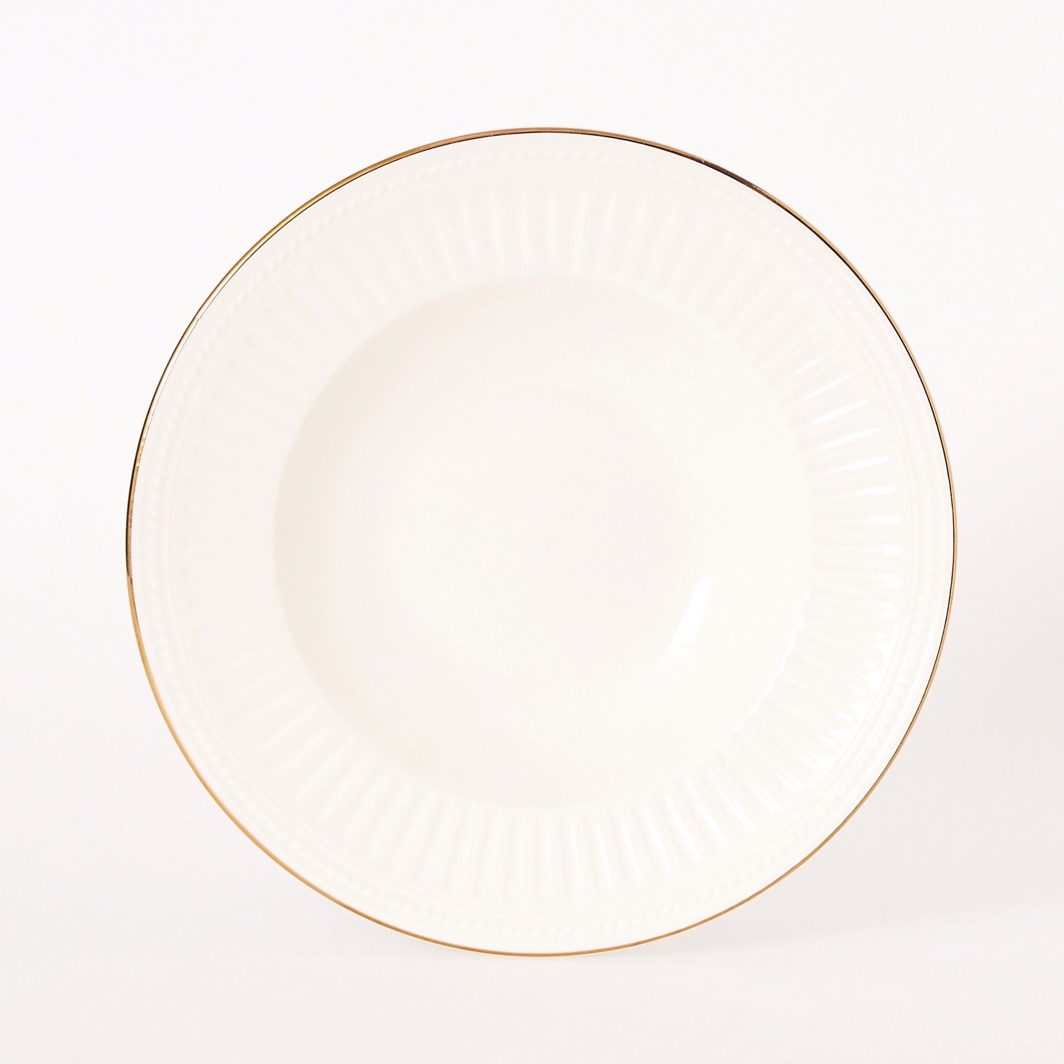 صحن شوربة منقوش بخط ذهبي - 22 سم-hbxdecorandfurnishings-tabletop-crockery-image-5