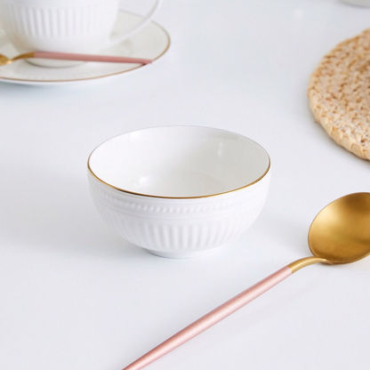 Embossed Gold Line Bowl - 10 cms