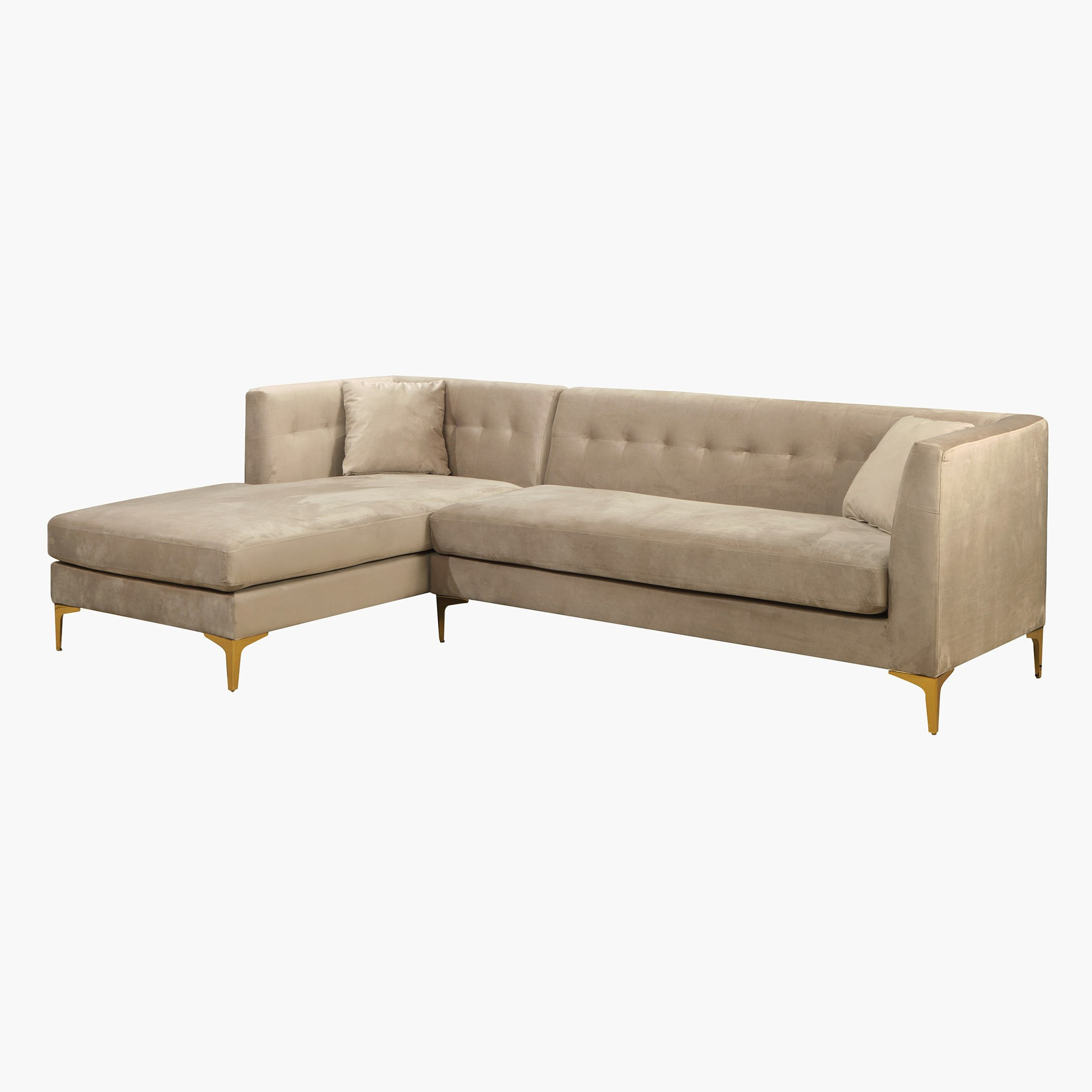 كنبة ركنية مخملية بمواجهة يسرى مع وسادتين من بليز-hbxlivingroom-sofasandarmchairs-sofas-image-3