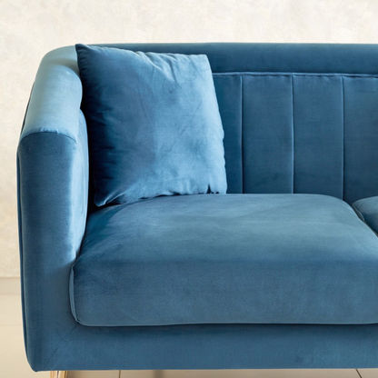 Adeline 2-Seater Velvet Sofa with 2 Cushions