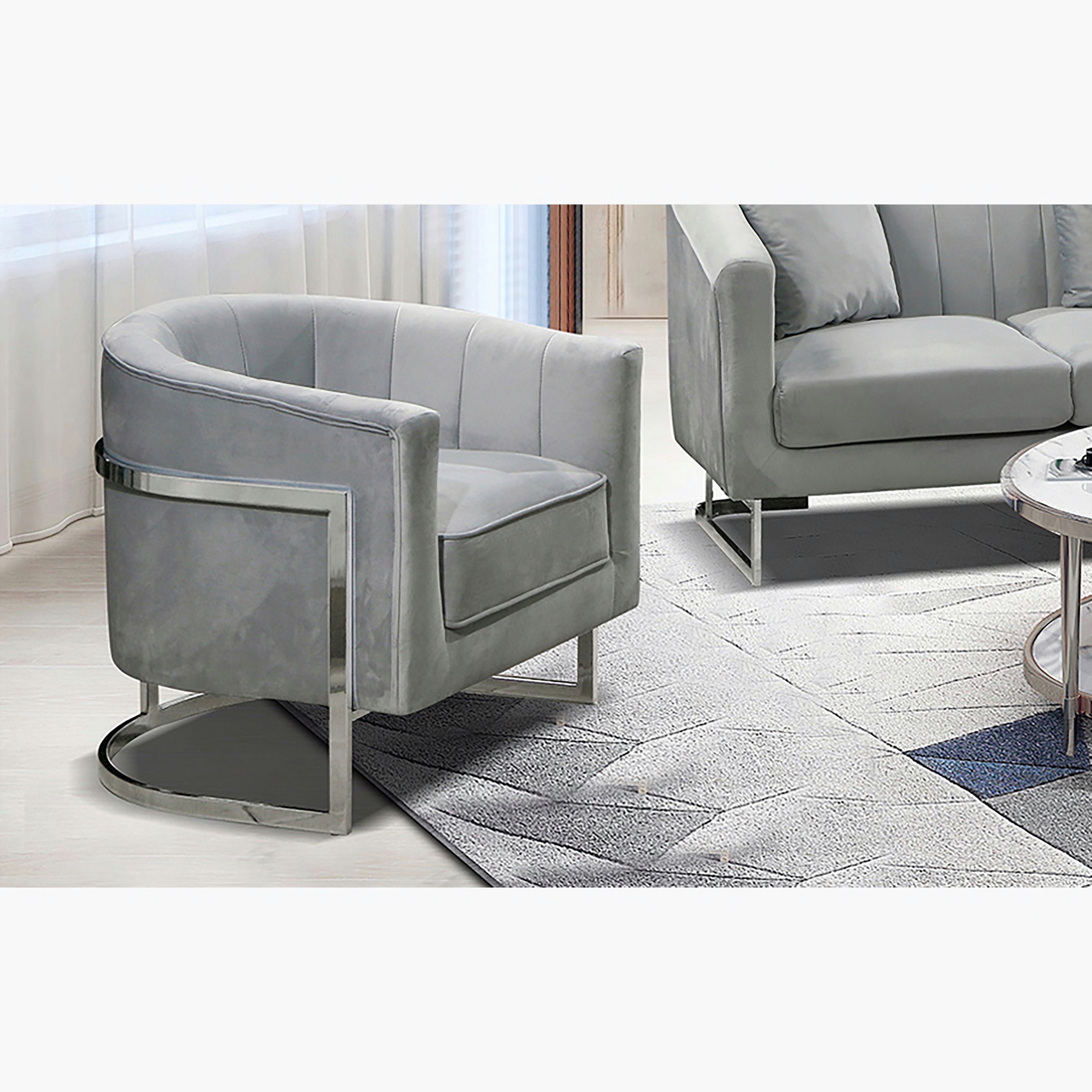 كنبة مخمليّة مقعد واحد من أديلين-hbxlivingroom-sofasandarmchairs-sofas-image-1