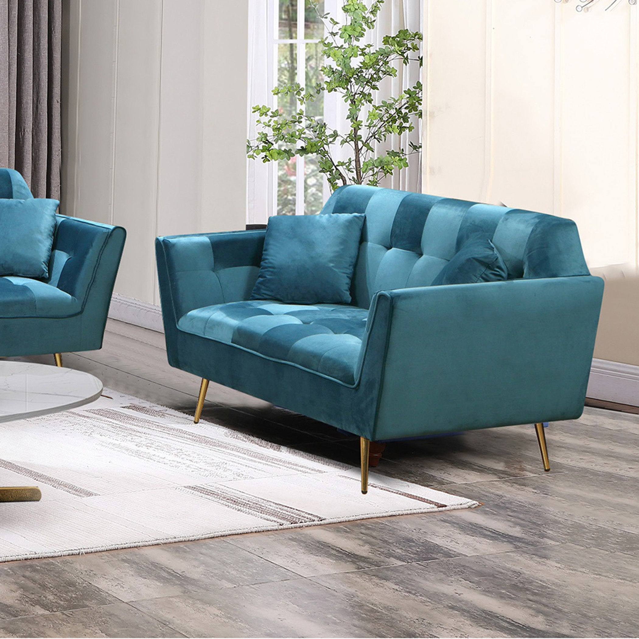 كنبة مخمليّة بمقعدين ووسادتين من مالون-hbxlivingroom-sofasandarmchairs-sofas-image-1