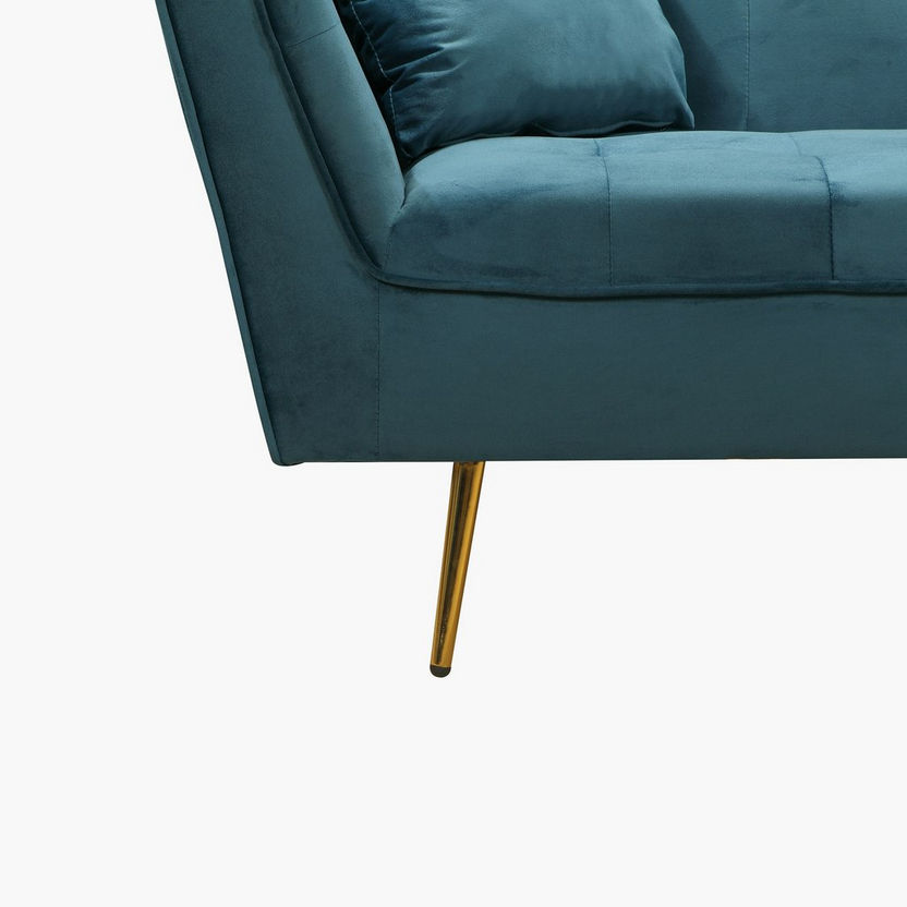 Malone 1-Seater Velvet Sofa-Armchairs-image-4