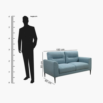 Ruby 2-Seater Fabric Sofa