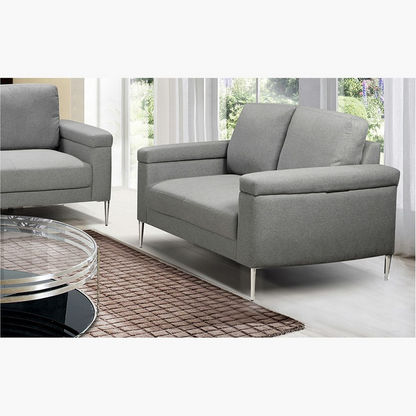 Aria 2-Seater Fabric Sofa with Arm Storage