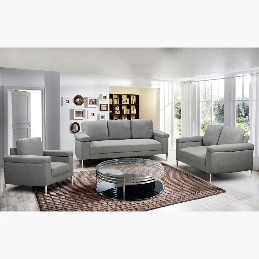 Aria 1-Seater Fabric Sofa with Arm Storage-Armchairs-image-1