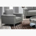 Aria 1-Seater Fabric Sofa with Arm Storage-Armchairs-thumbnail-0