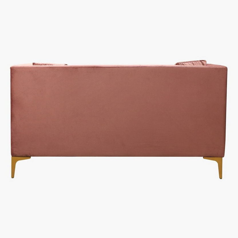 Blaise 2-Seater Velvet Sofa with 2 Cushions-Sofas-image-3