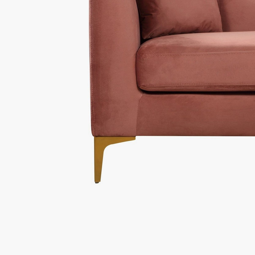 Blaise 2-Seater Velvet Sofa with 2 Cushions-Sofas-image-4