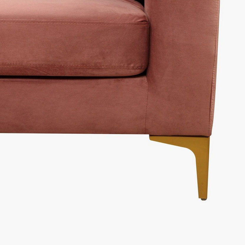 Blaise 1-Seater Velvet Sofa with Cushion-Sofas-image-5