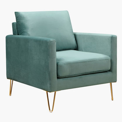 Nilton 1-Seater Velvet Sofa