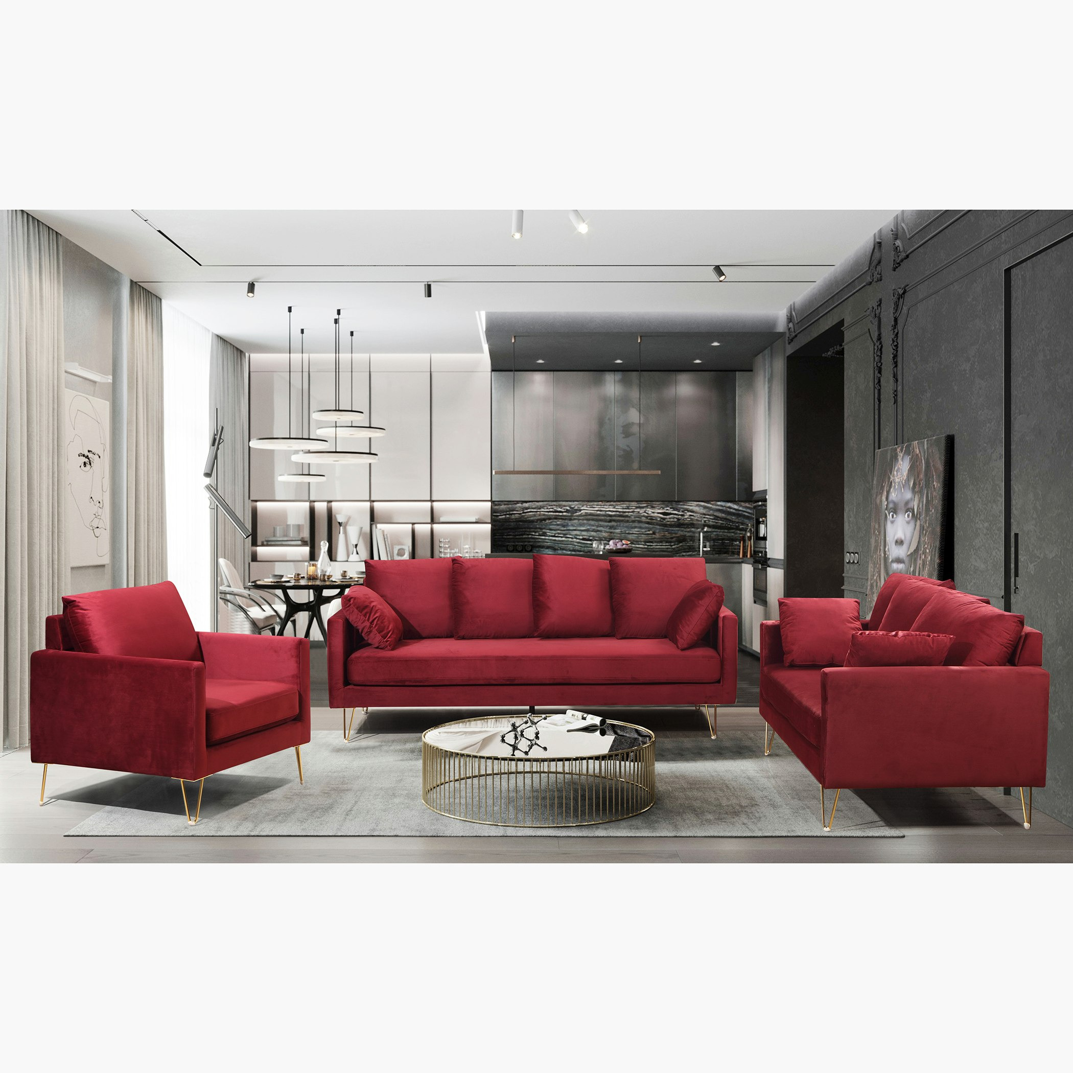 كنبة مخمليّة 3 مقاعد بوسادتين من نيلتون-hbxlivingroom-sofasandarmchairs-sofas-image-5