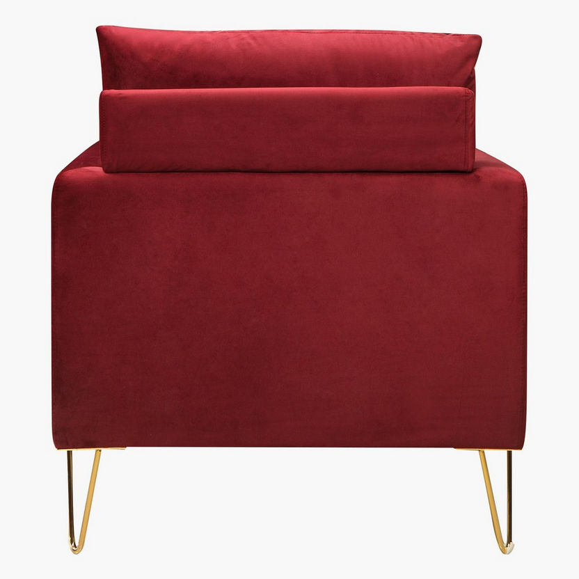 Nilton 1-Seater Velvet Sofa-Sofas-image-3