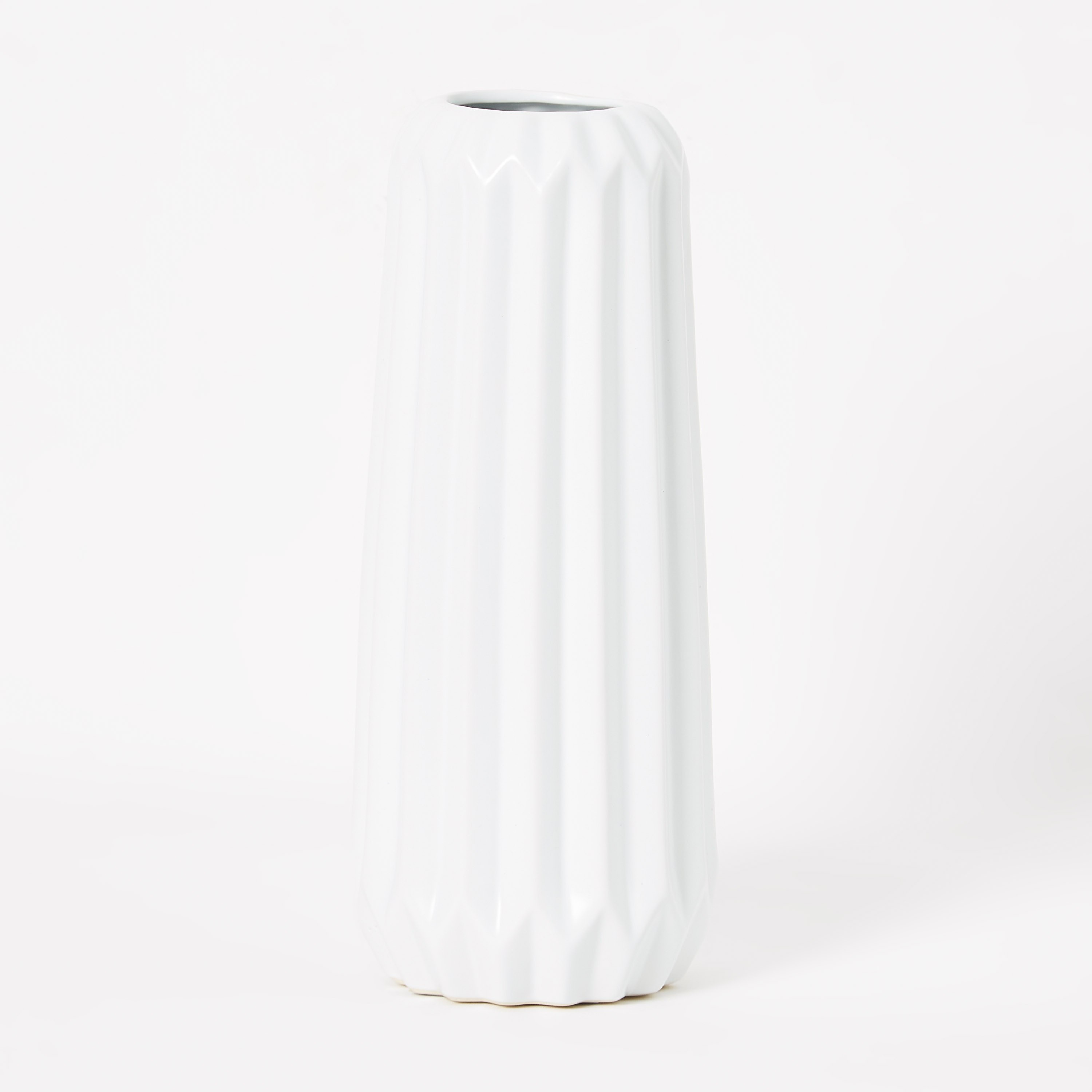 مزهرية مضلعة سيراميك من اميرالد - 12x12x28 سم-hbxbedroom-decorandaccessories-vases-image-5