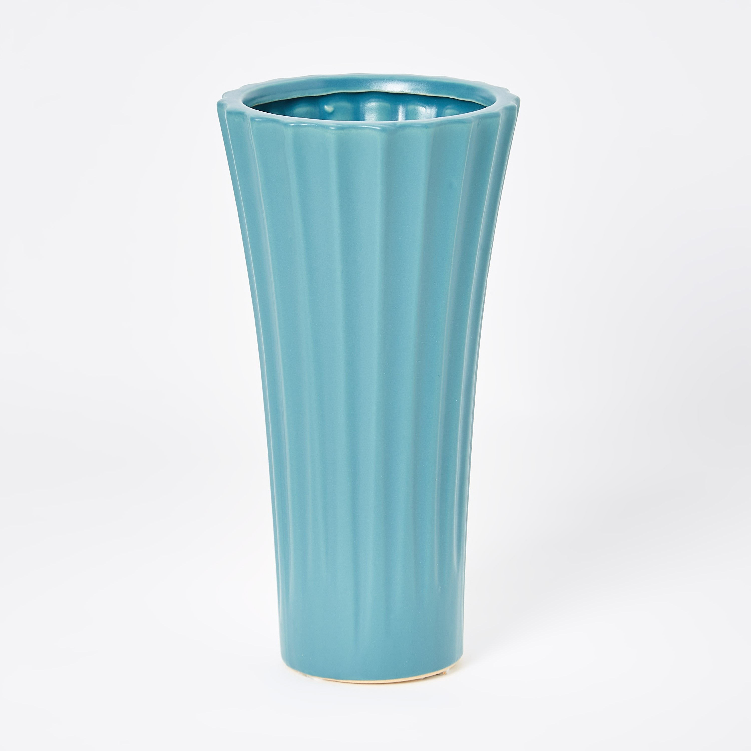 مزهرية مضلعة سيراميك من إميرالد - 10.5x10.5x21 سم-hbxbedroom-decorandaccessories-vases-image-5