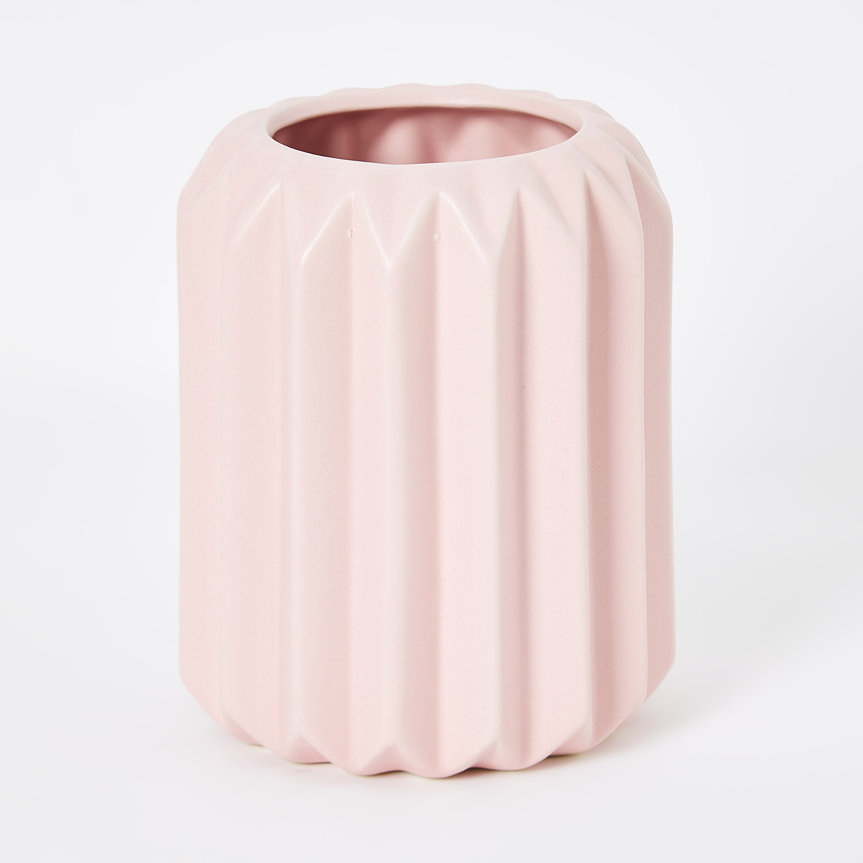 مزهرية سيراميك مضلعة من إمرالد - 12x12x14.5 سم-hbxbedroom-decorandaccessories-vases-image-5