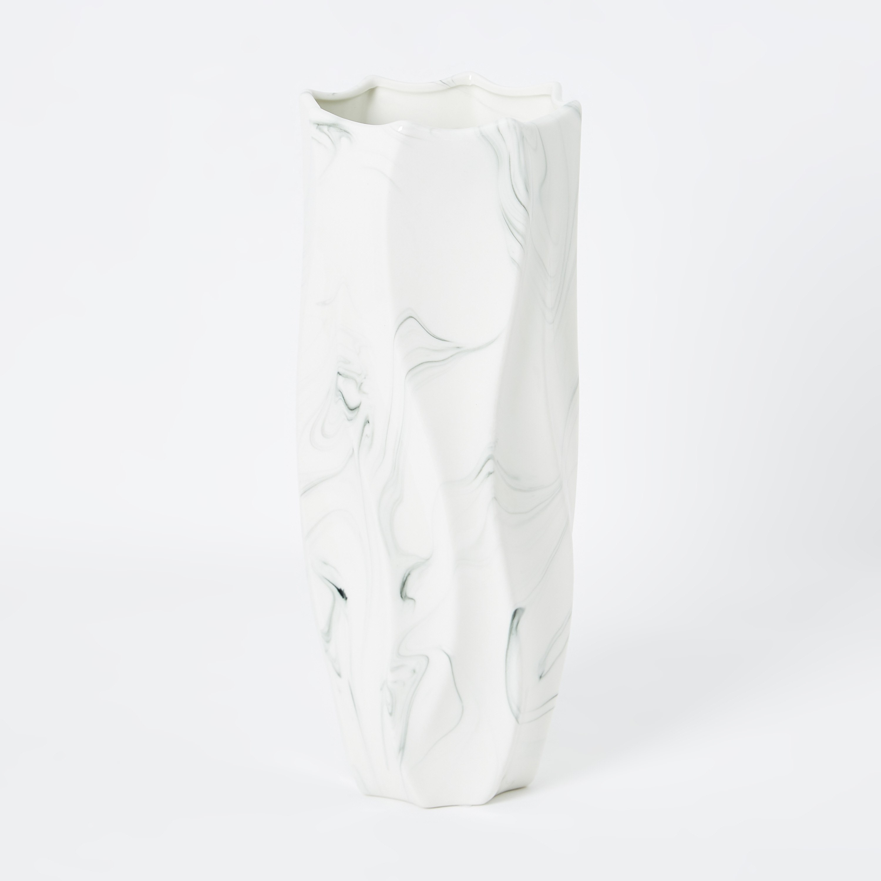 مزهرية رخامية عضوية كبيرة من السيراميك من إميرالد - 14x14x34 سم-hbxbedroom-decorandaccessories-vases-image-5