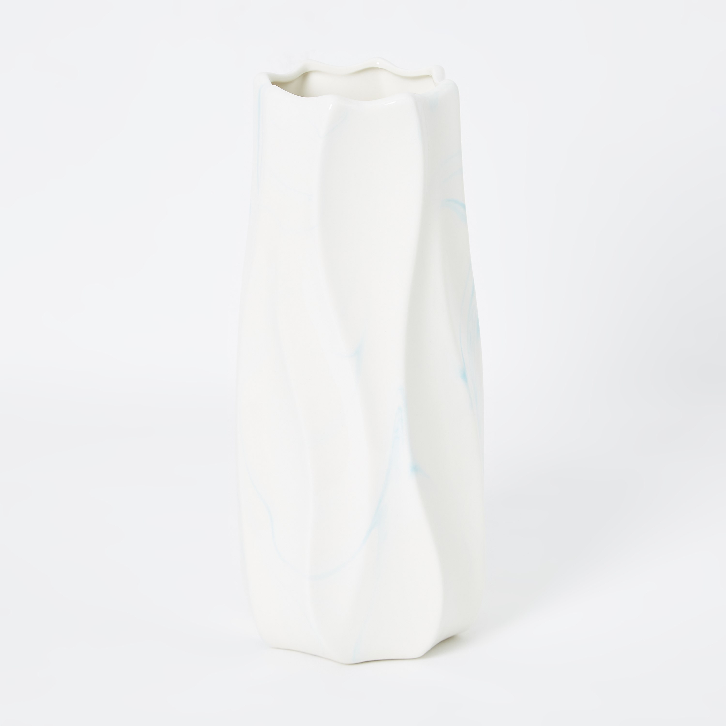 مزهرية رخامية عضوية من السيراميك من إميرالد - 12.5x12.5x27 سم-hbxbedroom-decorandaccessories-vases-image-5