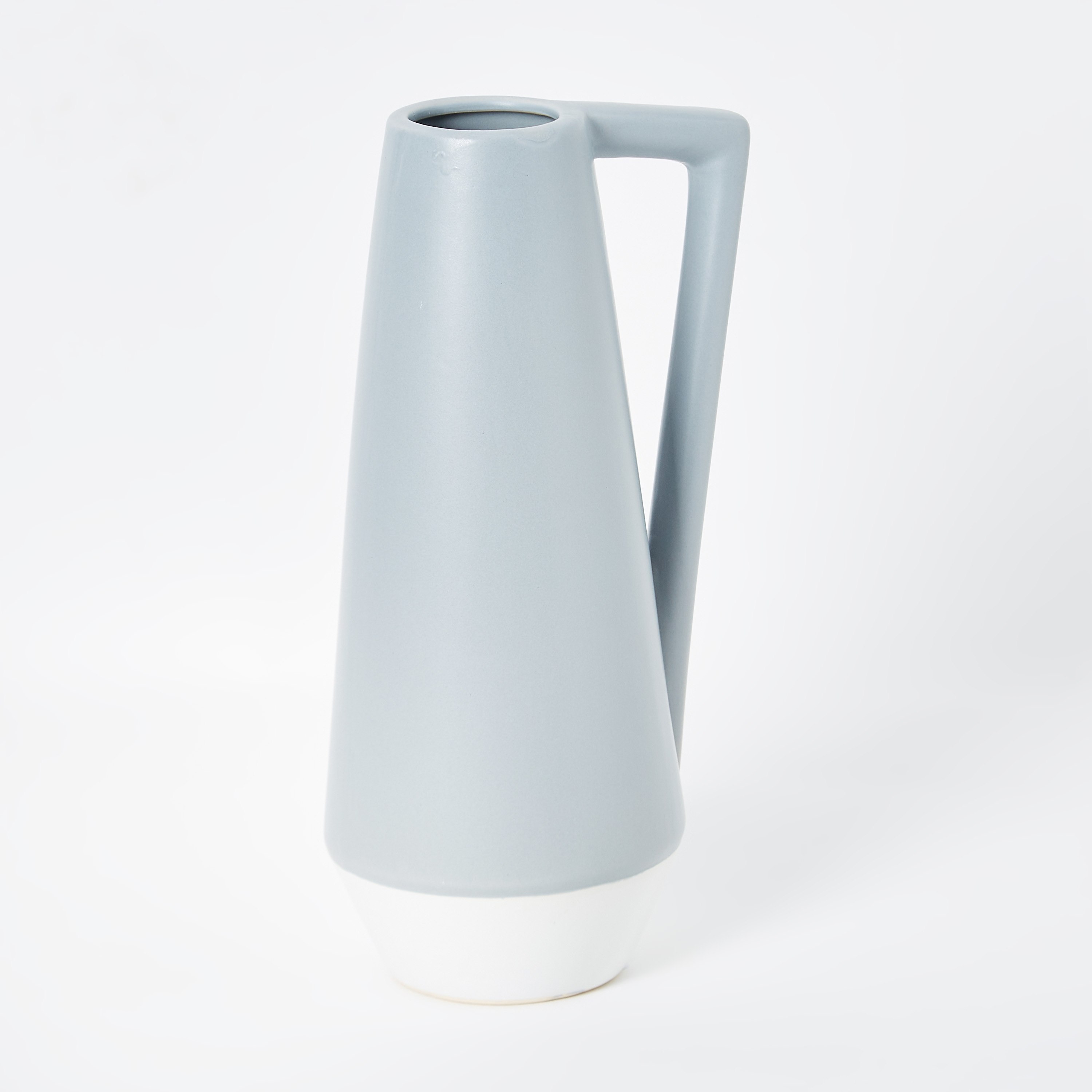 مزهرية سيراميك مخروطية بمقبض من اميرالد - 14x11.5x28.5 سم-hbxbedroom-decorandaccessories-vases-image-5