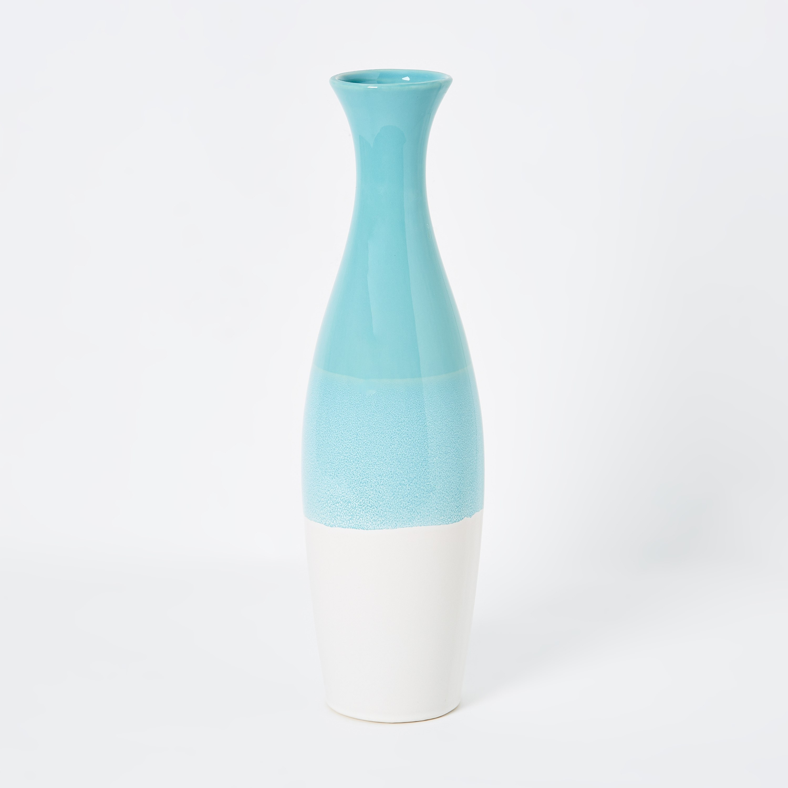 Emerald Ceramic Ombre Curvy Vase - 13x13x45 cm-hbxbedroom-decorandaccessories-vases-image-5