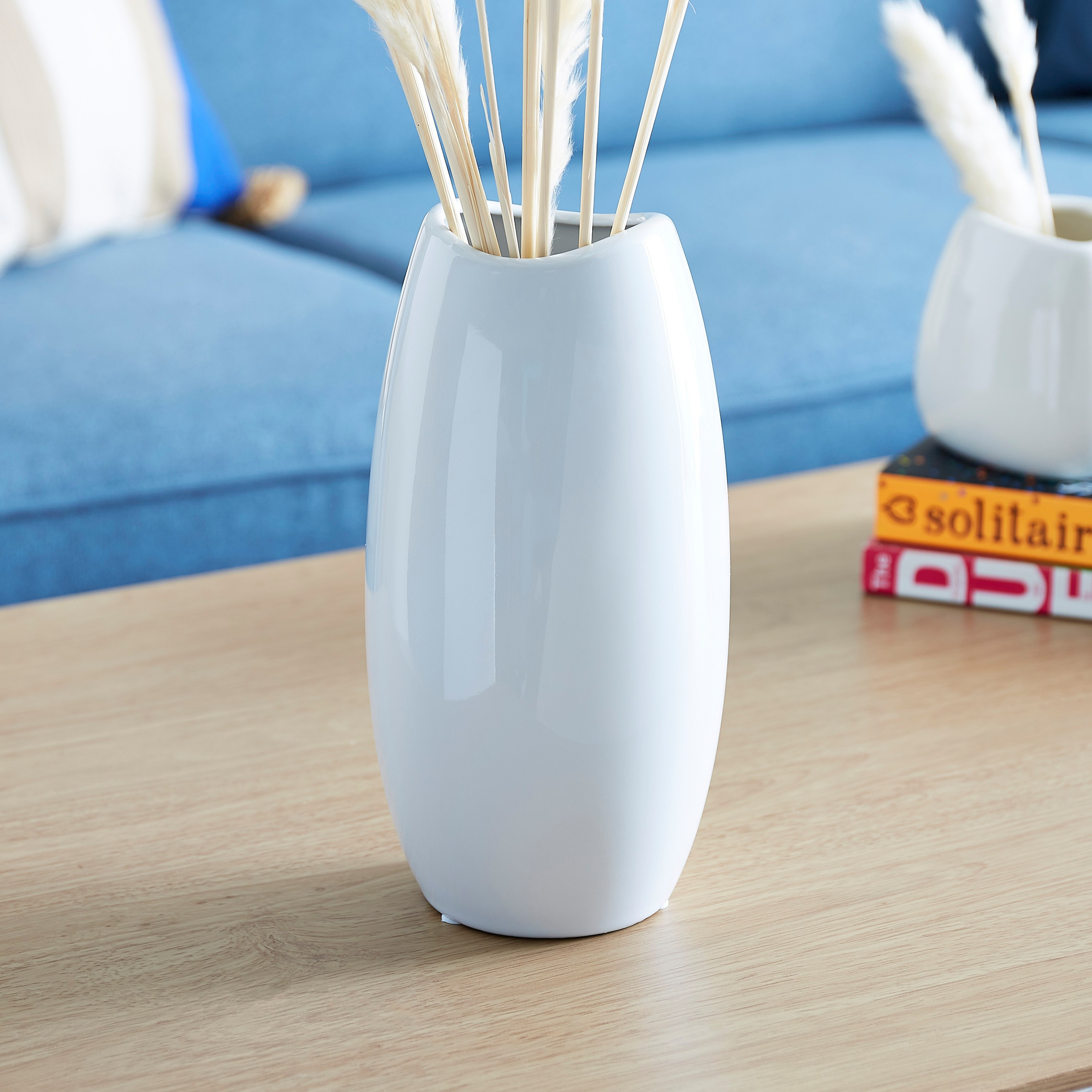 مزهرية سيراميك بعنق منحني من إميرالد - 12.5x12.5x24 سم-hbxbedroom-decorandaccessories-vases-image-2