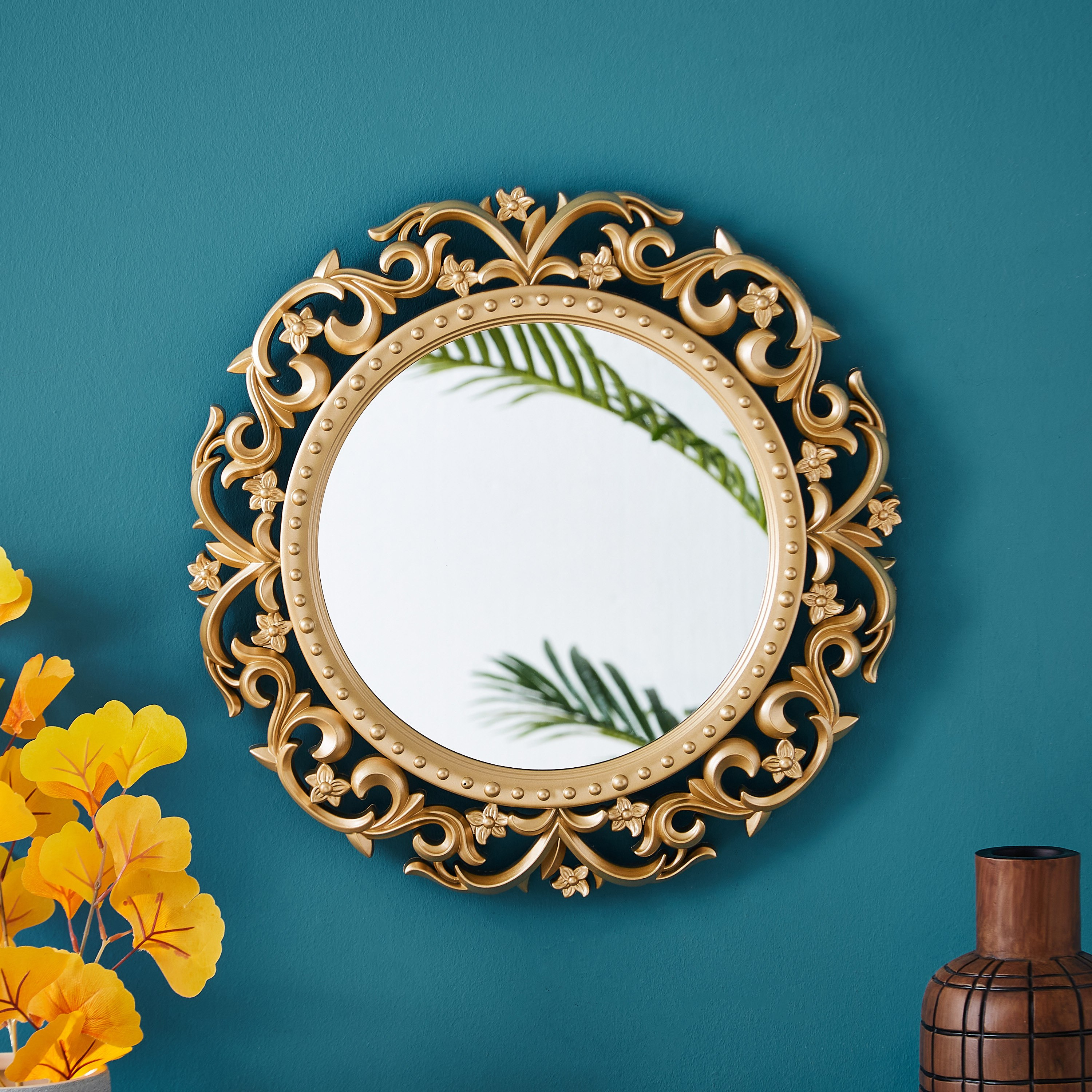 مرآة ديكور جدارية بحواف ملتوية من إلفيو - 40x5 سم-hbxhomeware-hbxdecorandfurnishings-image-2
