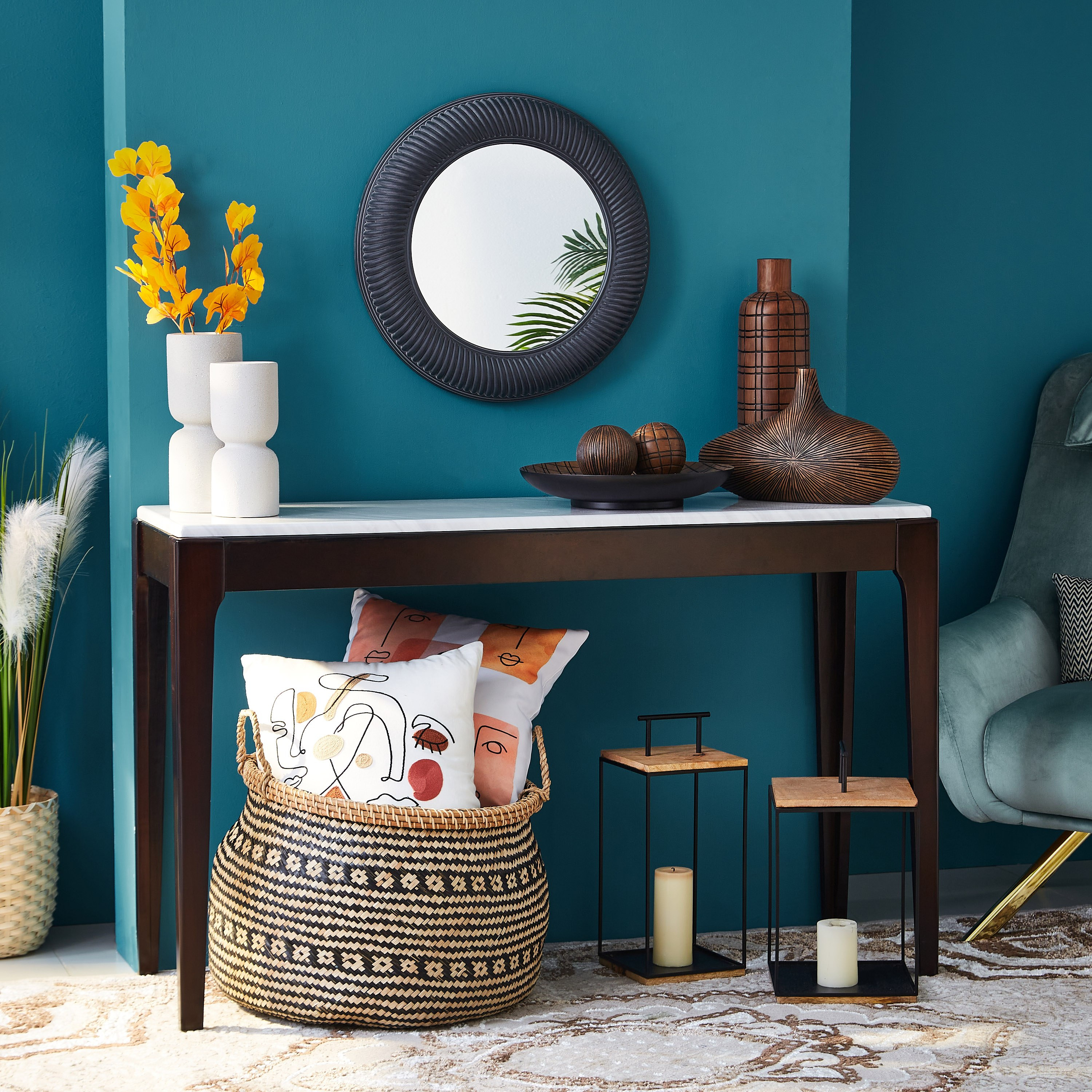 مرآة ديكور جدارية بحواف مقلمة من إلفيو -  51x6 سم-hbxhomeware-hbxdecorandfurnishings-image-4