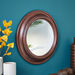 Elvio Decorative Concentric Circles Border Wall Mirror - 51x6 cm-Mirrors-thumbnailMobile-0