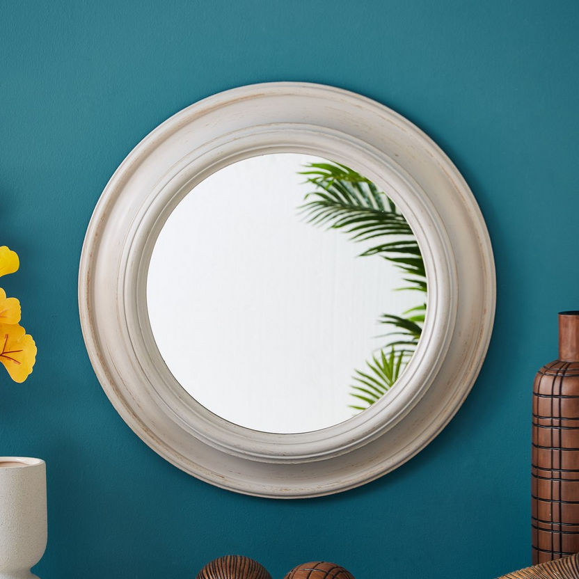 Elvio Decorative Concentric Circles Wall Mirror - 51x6 cm-Mirrors-image-1