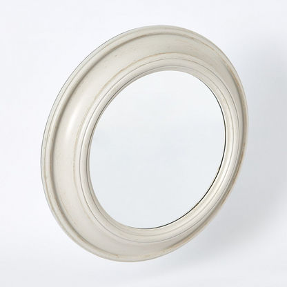 مرآة ديكور جدارية بحواف دائرية من إلفيو - 51x6 سم