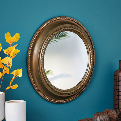 Elvio Decorative Round Wall Mirror - 51 cms