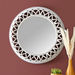 Elvio Round Decorative Wall Mirror with Cutwork Border - 59x6x59 cm-Mirrors-thumbnailMobile-0