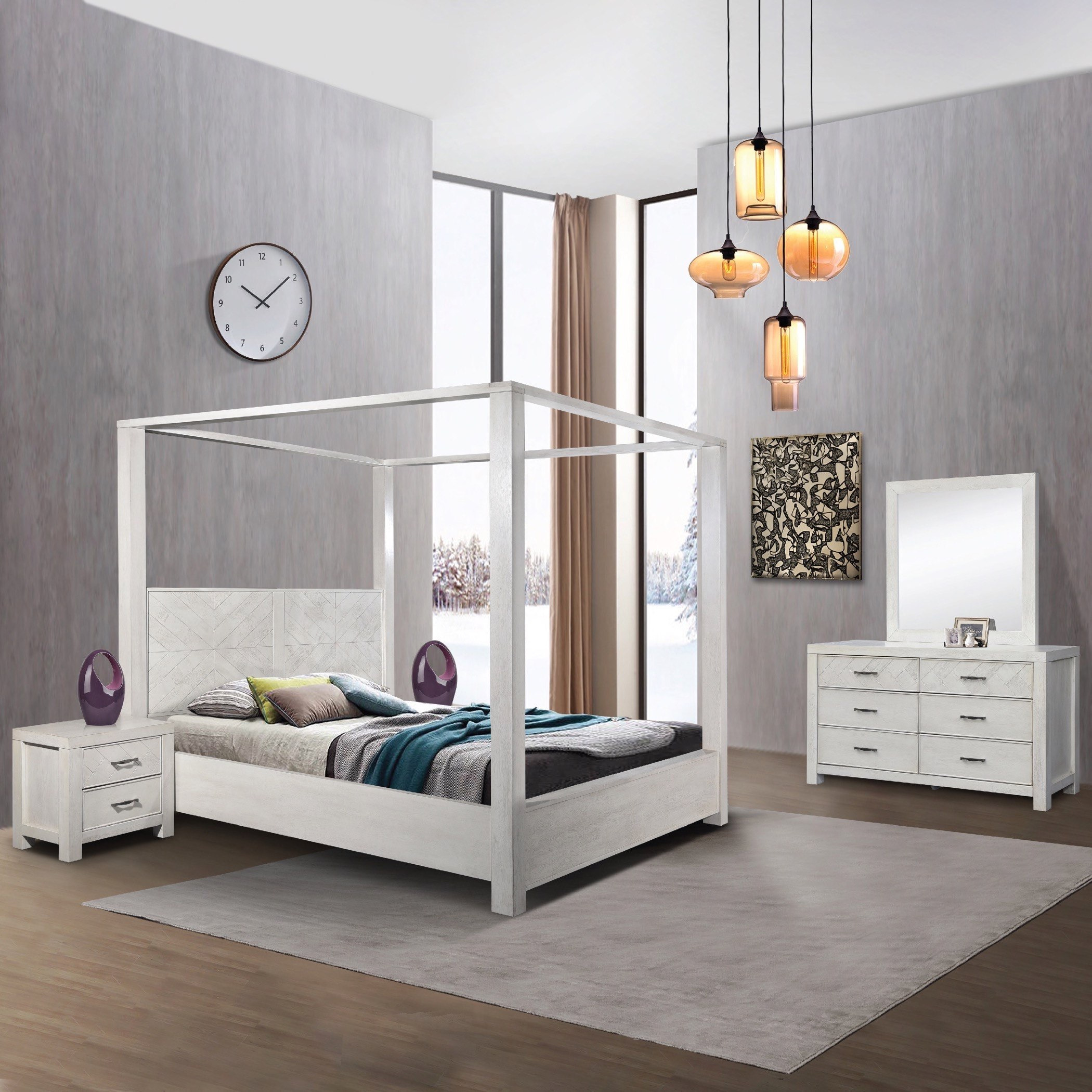 طقم غرفة نوم سوبر كينج 5 قطع من توسكانا- 200x200 سم-hbxbedroom-bedsandbedsets-bedroomsets-superking-image-1
