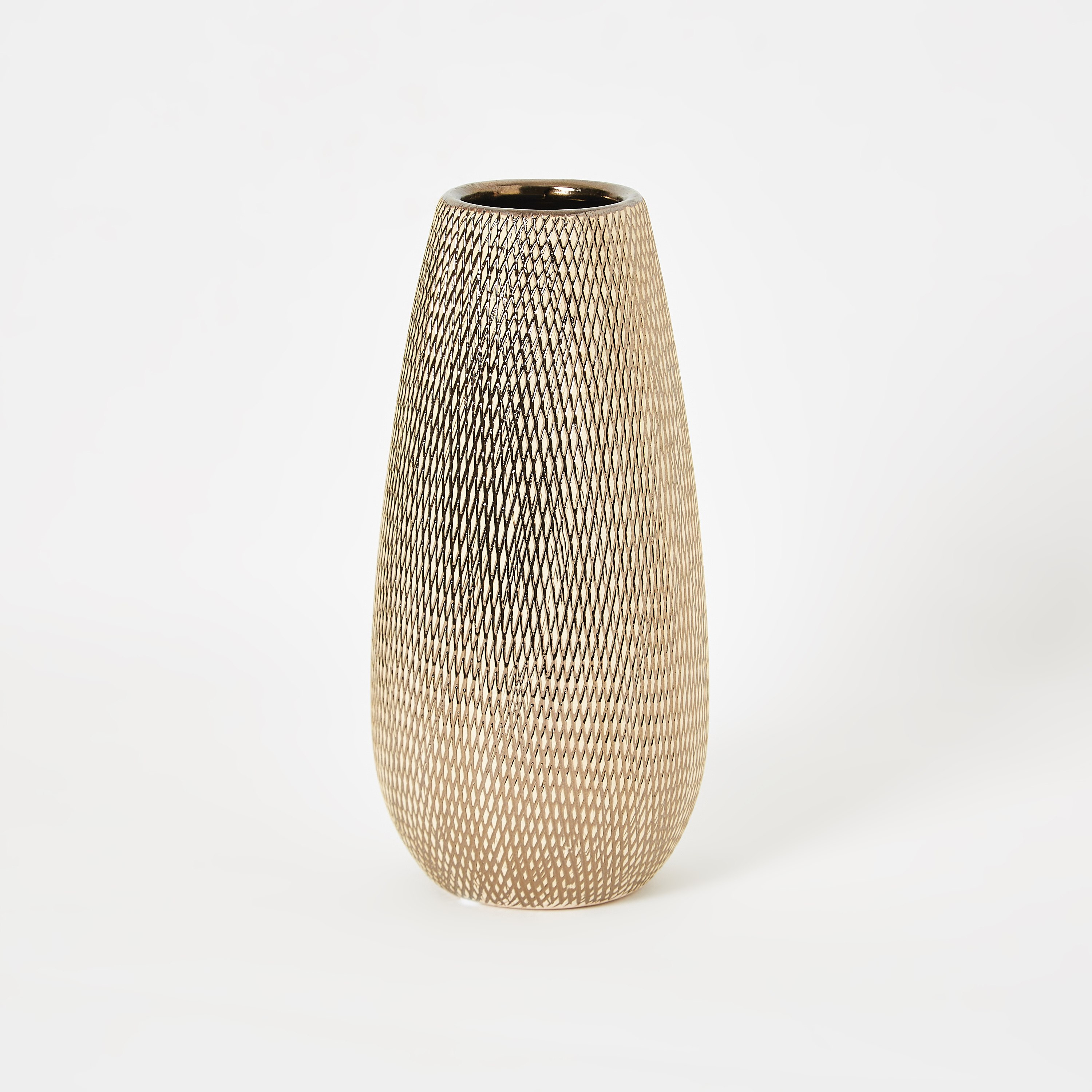 مزهرية سيراميك طويلة أحادية اللون من أدرا - 12x12x24 سم-hbxbedroom-decorandaccessories-vases-image-5