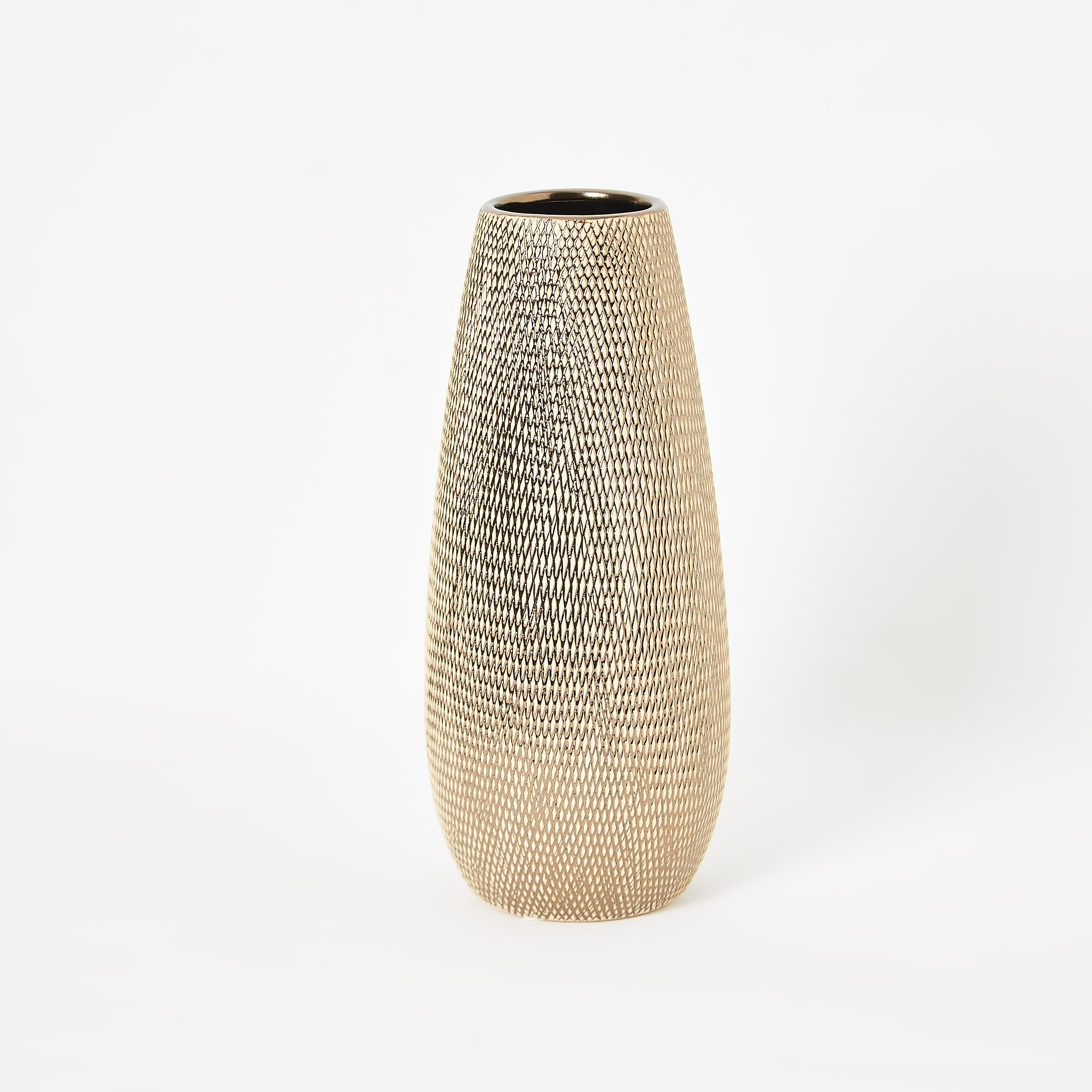 Adra Small Monochrome Ceramic Luxury Vase -  14x14x32 cm-hbxbedroom-decorandaccessories-vases-image-5