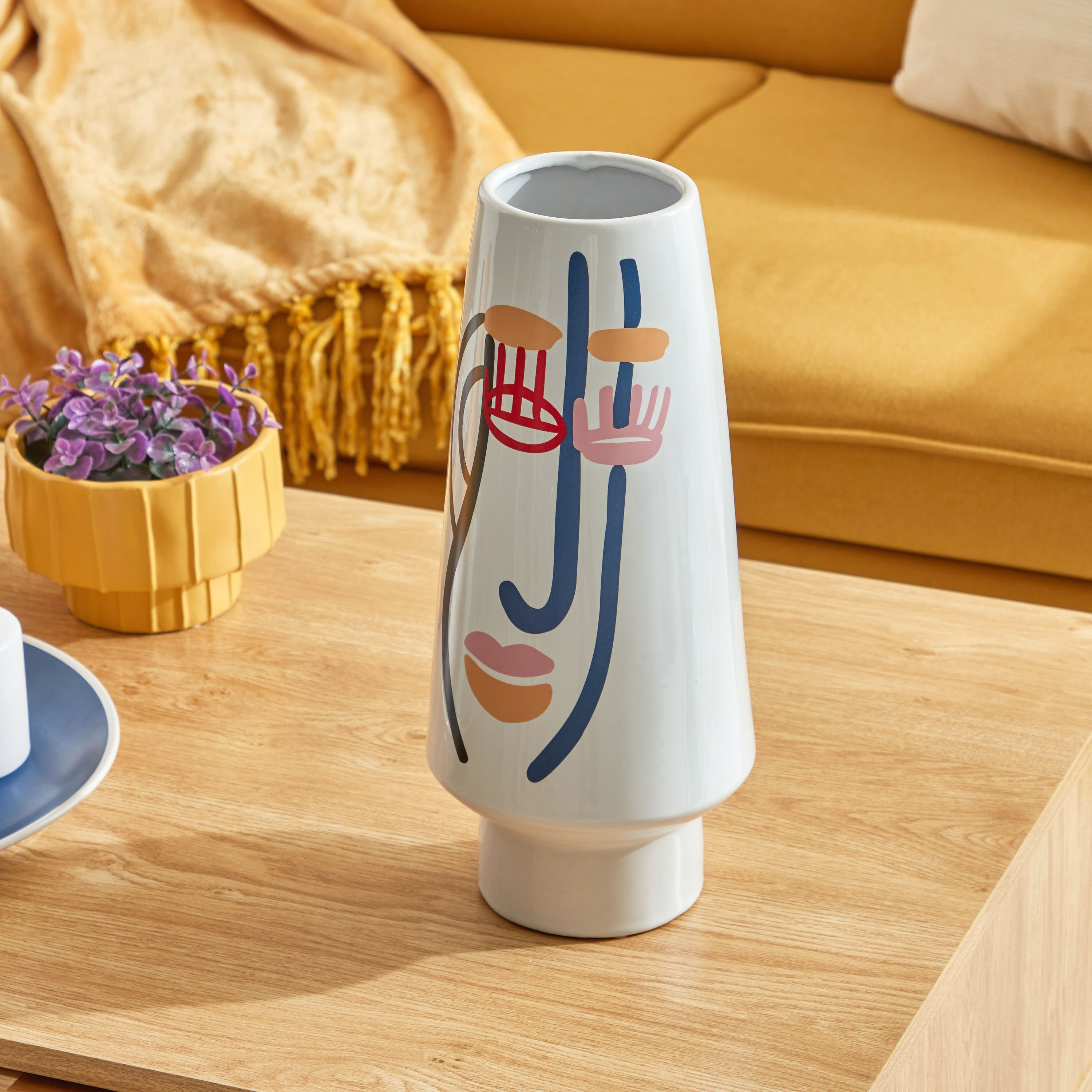 مزهرية سيراميك طويلة من أدرا - 16x16x36 سم-hbxbedroom-decorandaccessories-vases-image-2