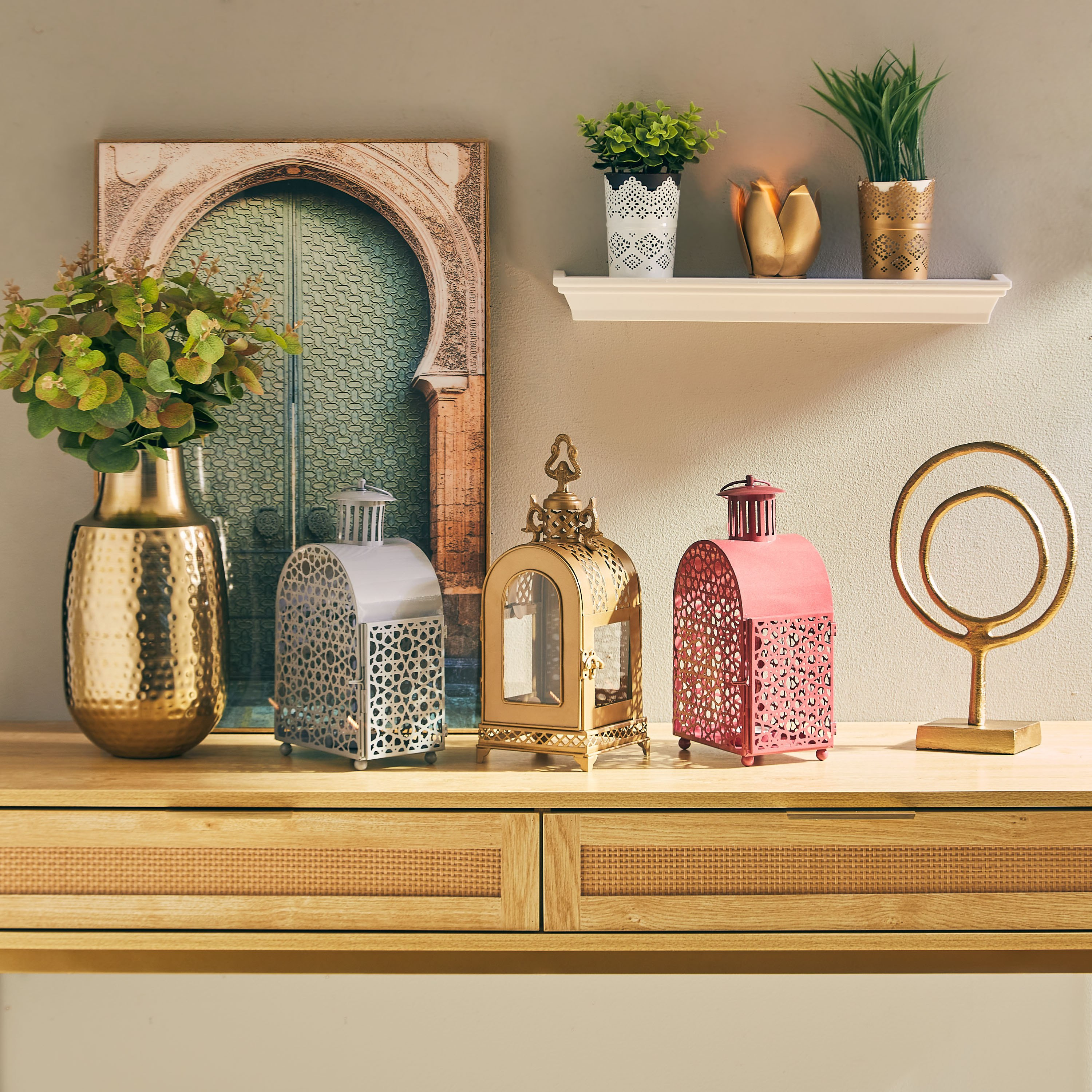 مزهرية معدنية باروك ذهبية من نواه- 11 سم-hbxbedroom-decorandaccessories-vases-image-3