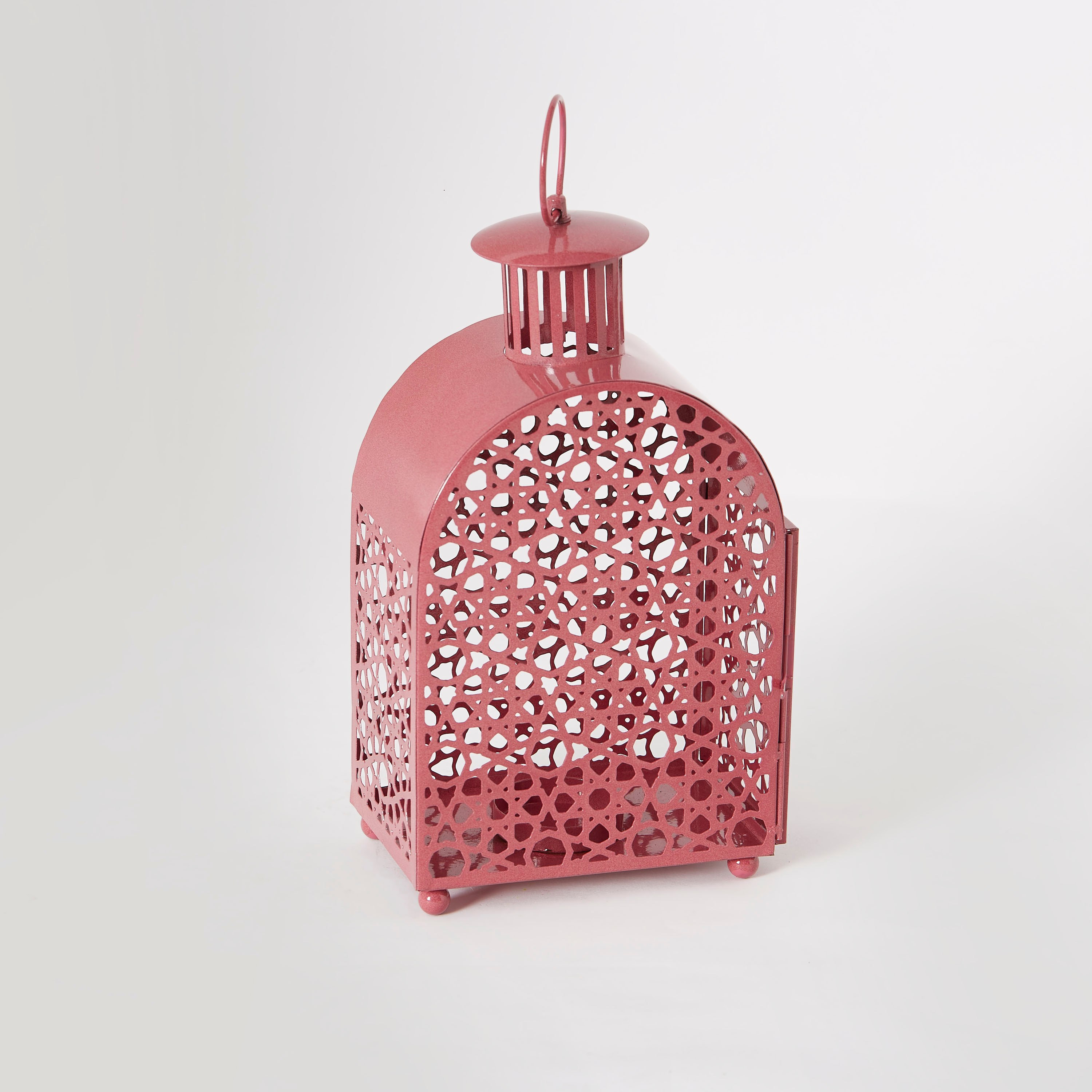 فانوس جالي معدني فيونا من نواه - 14.5 × 10.5 × 27 سم-hbxdecorandfurnishings-homeaccessories-lanterns-image-5