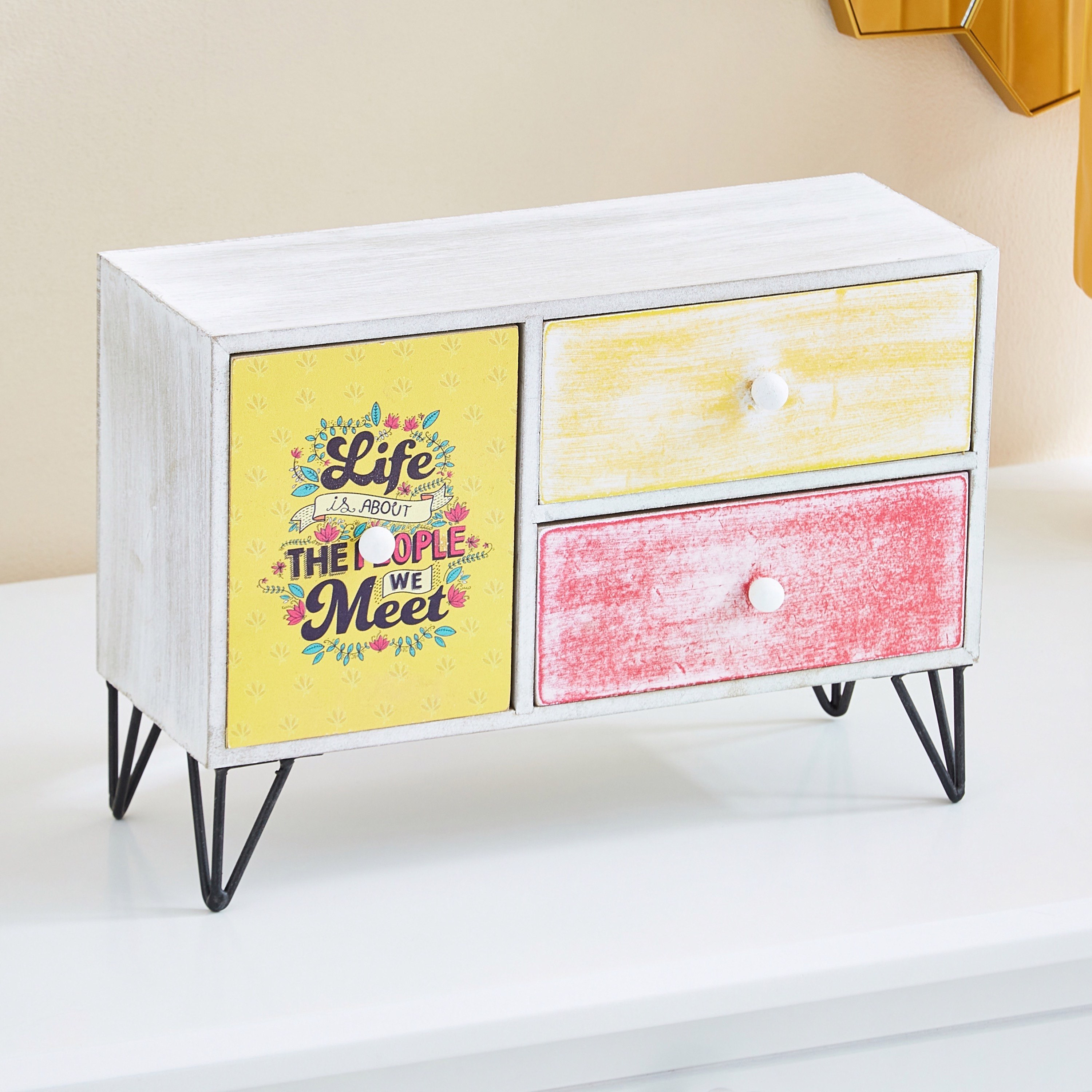 Indie Vibe Zyla MDF Horizontal Chest of 3-Drawers - 59x36x42 cm-hbxdiningroom-decorandaccessories-figurinesandornaments-image-1
