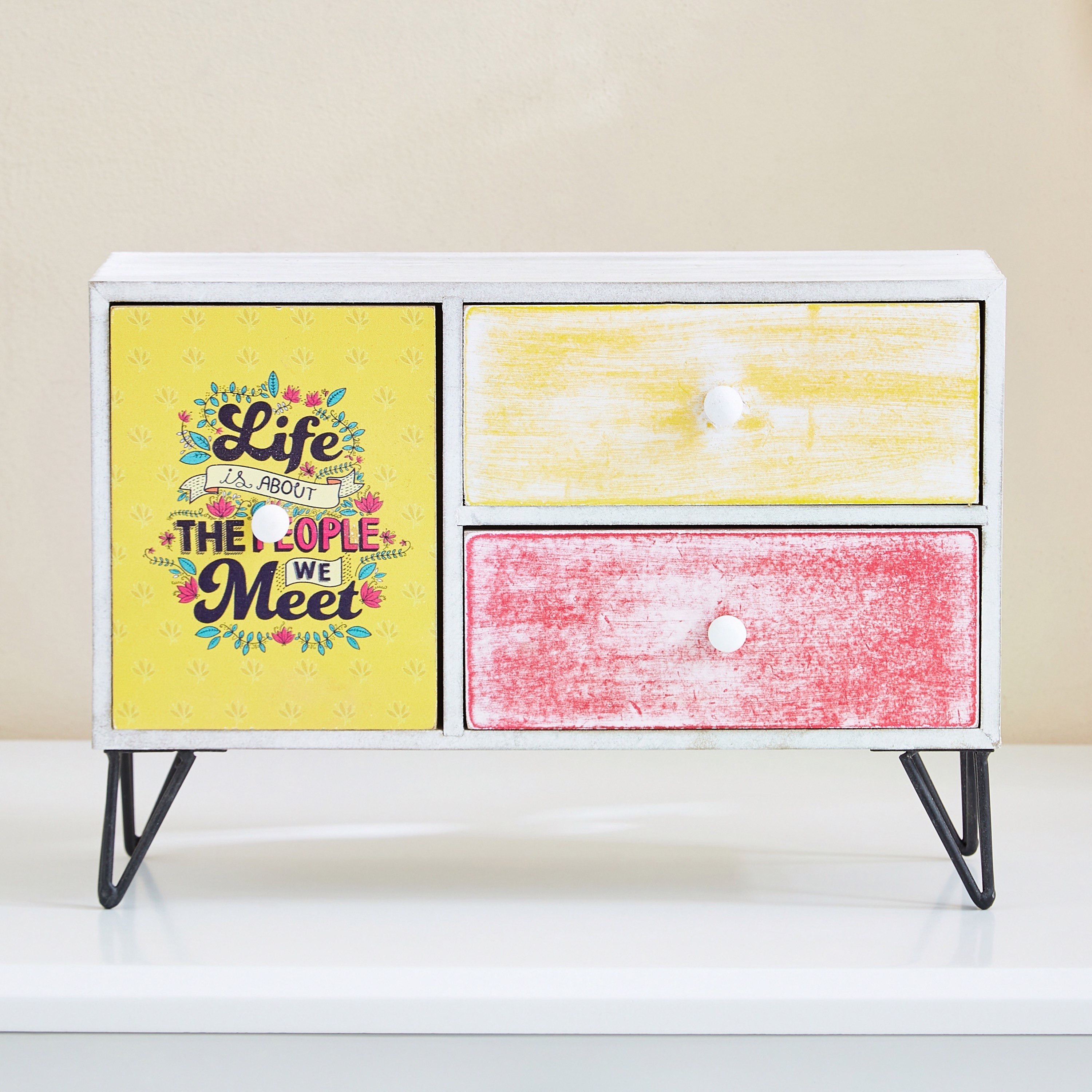 Indie Vibe Zyla MDF Horizontal Chest of 3-Drawers - 59x36x42 cm-hbxdiningroom-decorandaccessories-figurinesandornaments-image-2