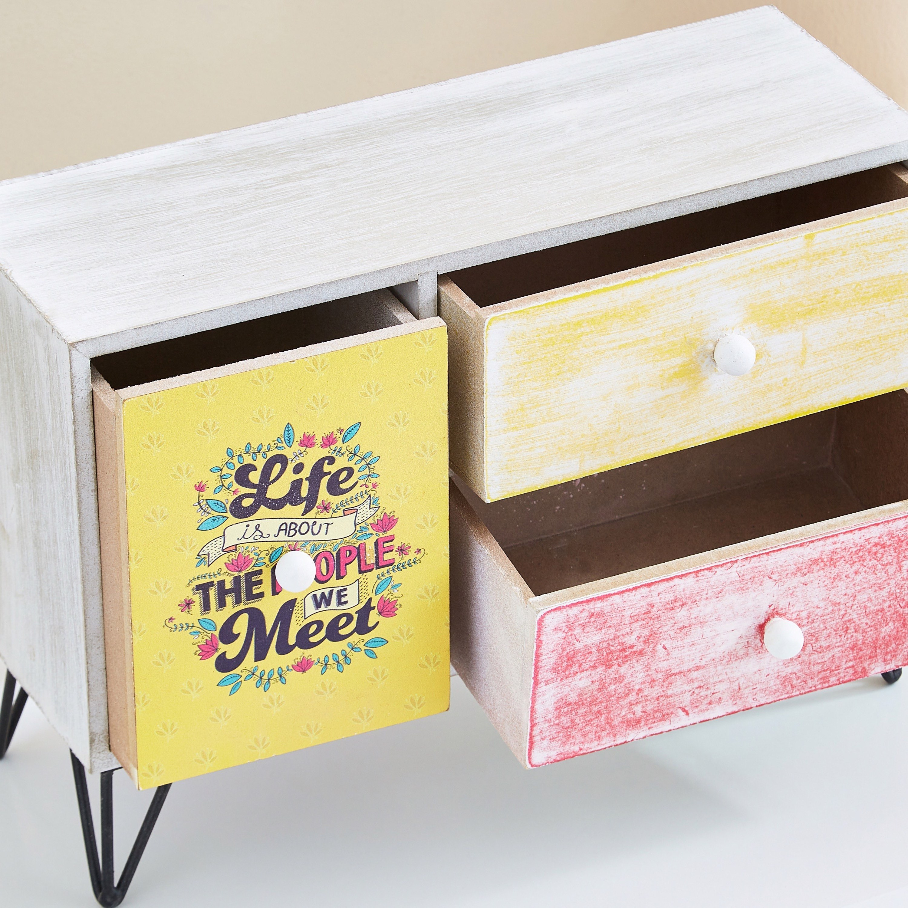 Indie Vibe Zyla MDF Horizontal Chest of 3-Drawers - 59x36x42 cm-hbxdiningroom-decorandaccessories-figurinesandornaments-image-3