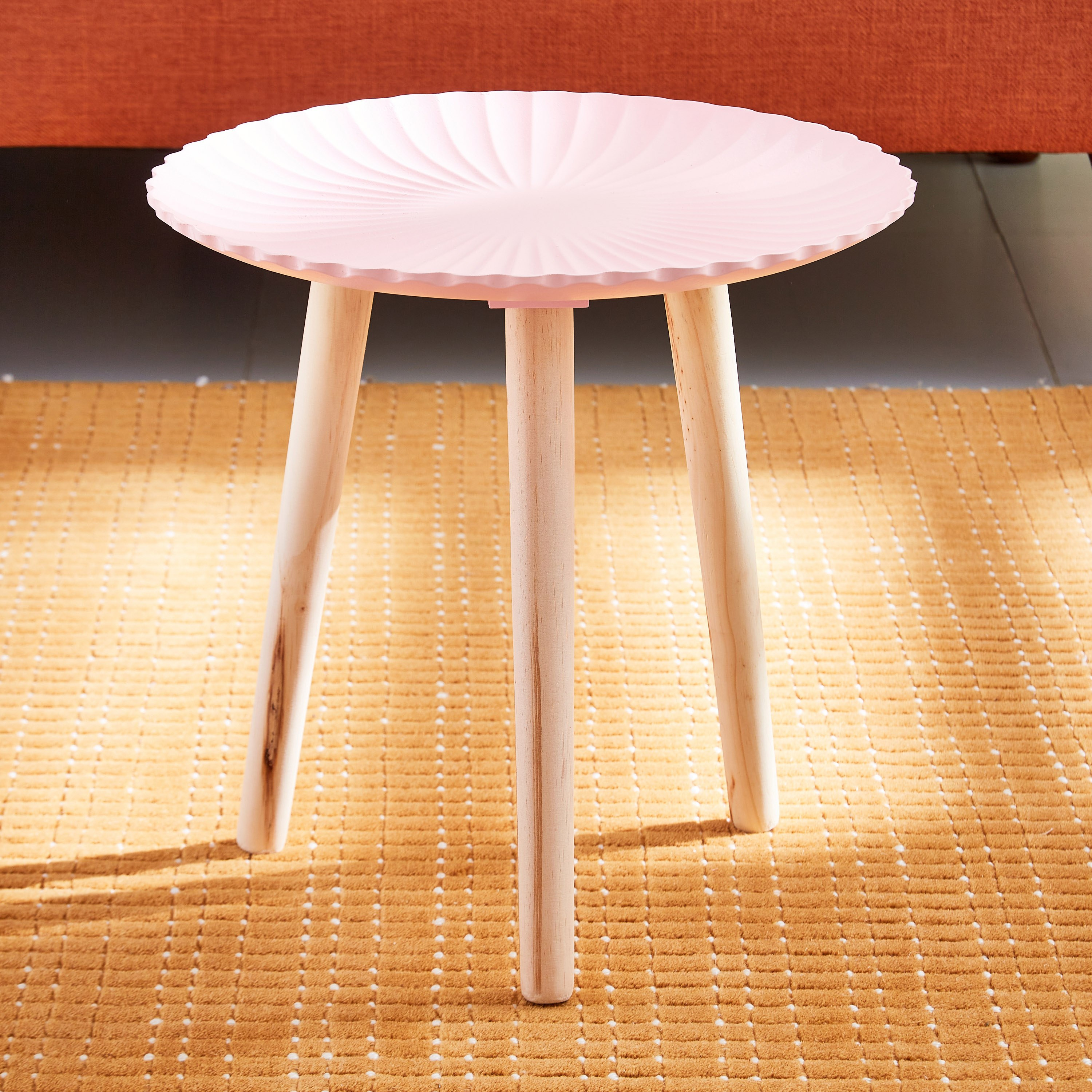 Indie Vibe Zyla MDF Etched Enchanted Accent Table - 46.5x46.5x28 cm-hbxfurniture-livingroom-endtables-image-1