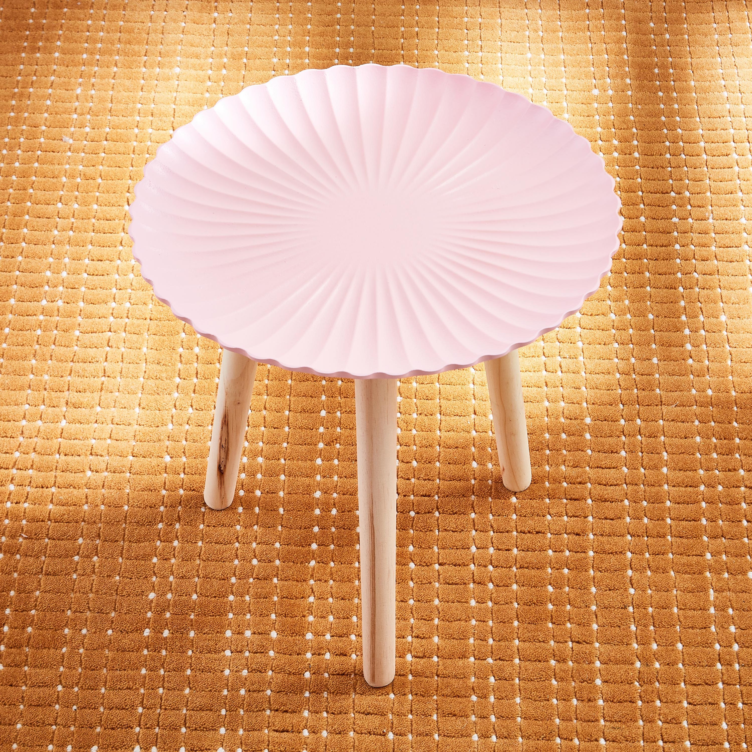 Indie Vibe Zyla MDF Etched Enchanted Accent Table - 46.5x46.5x28 cm-hbxfurniture-livingroom-endtables-image-2