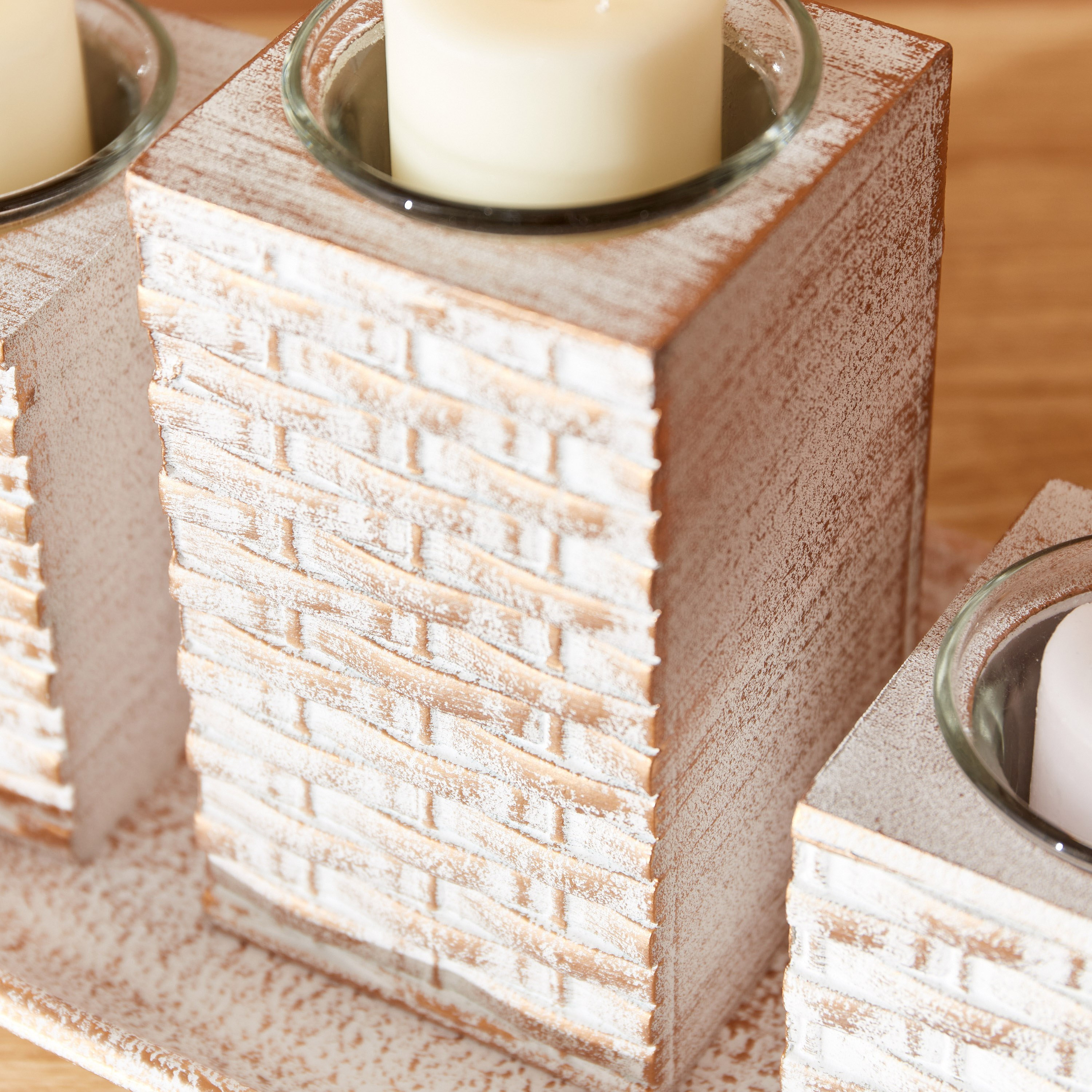 Zyla Basket Weave Candleholder - 39x14x13 cm-hbxlivingroom-decorandaccessories-candleholders-image-3